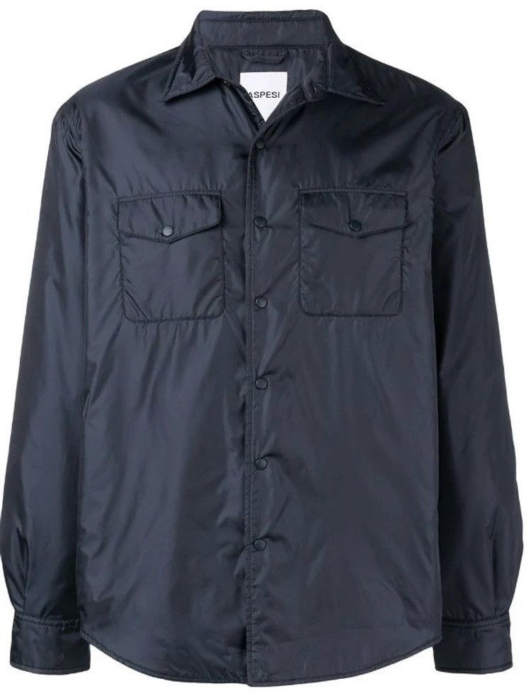 Aspesi Navy Aspesi shirt Jacket Windbreaker Size US S / EU 44-46 / 1 - 1 Thumbnail