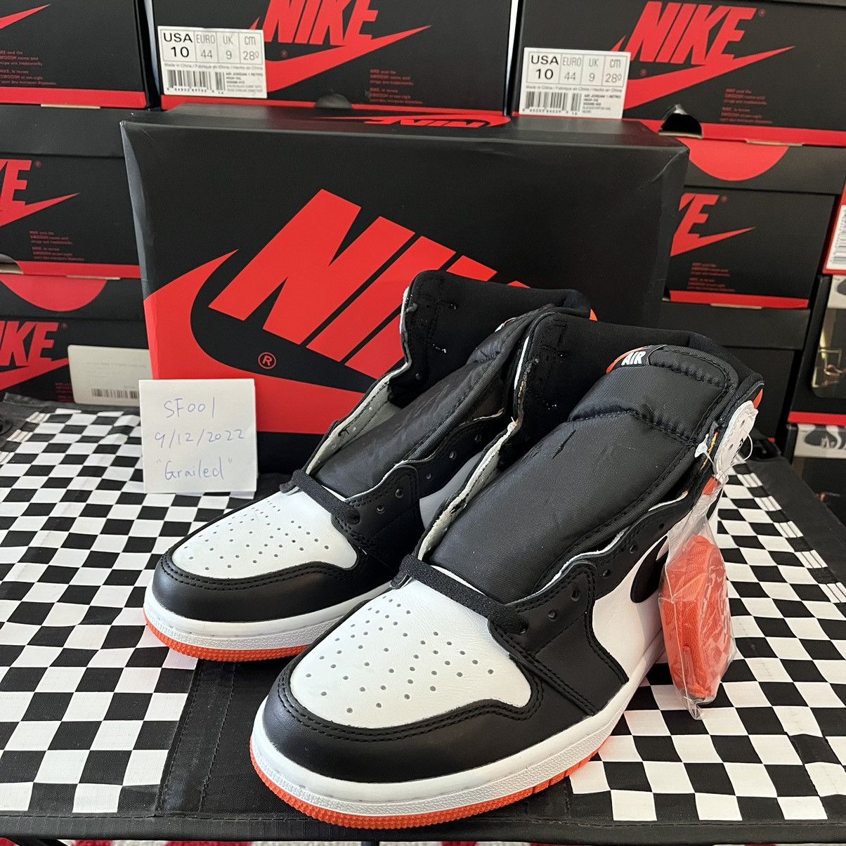 Jordan Brand Air Jordan 1 Retro High OG Electro Orange Size 9 Size US 9 / EU 42 - 3 Thumbnail