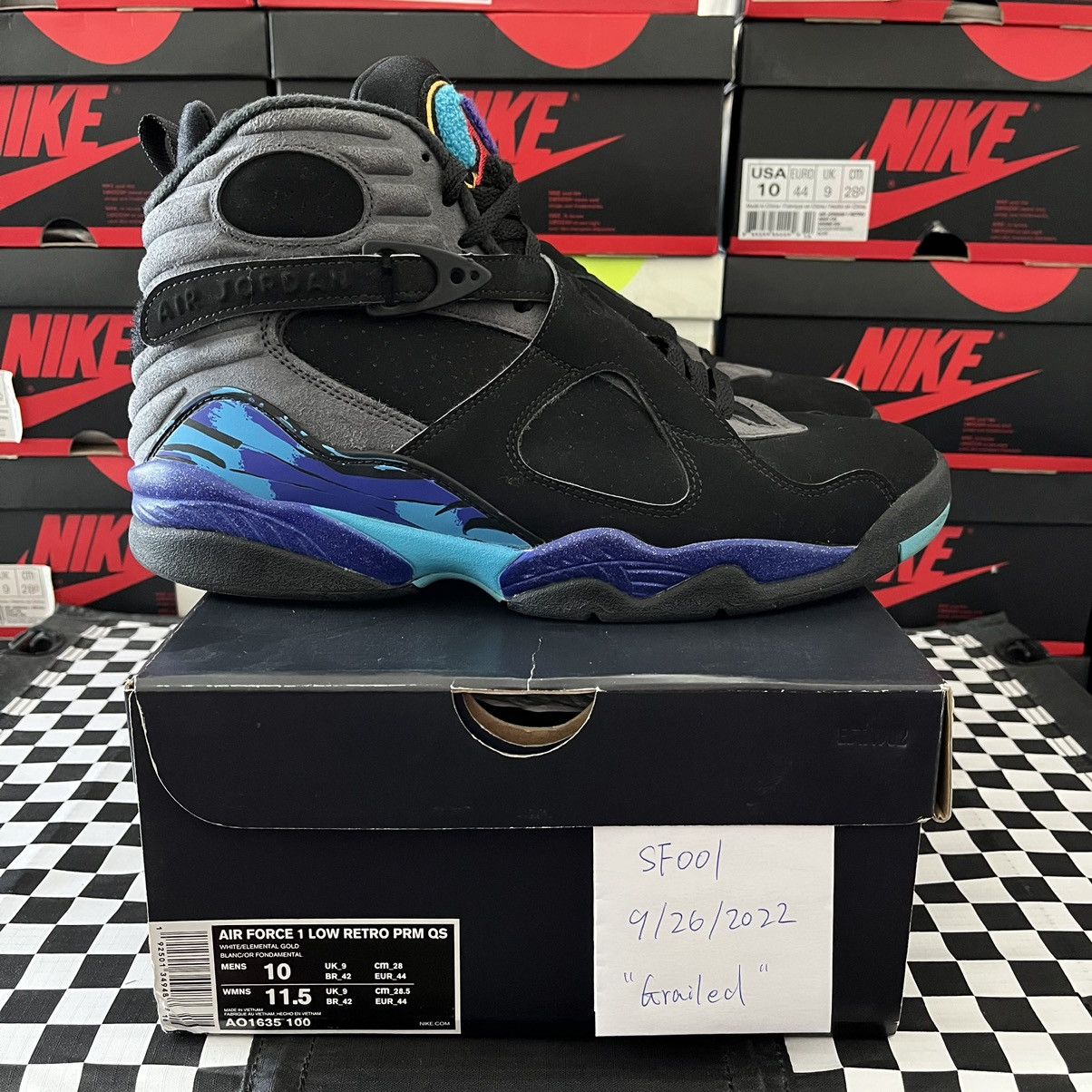 Jordan 8 Retro Aqua 2015 - Size 10.5 Which Jordan 8 Retro would you wear? ? Brand new Jordan 8  main image 3