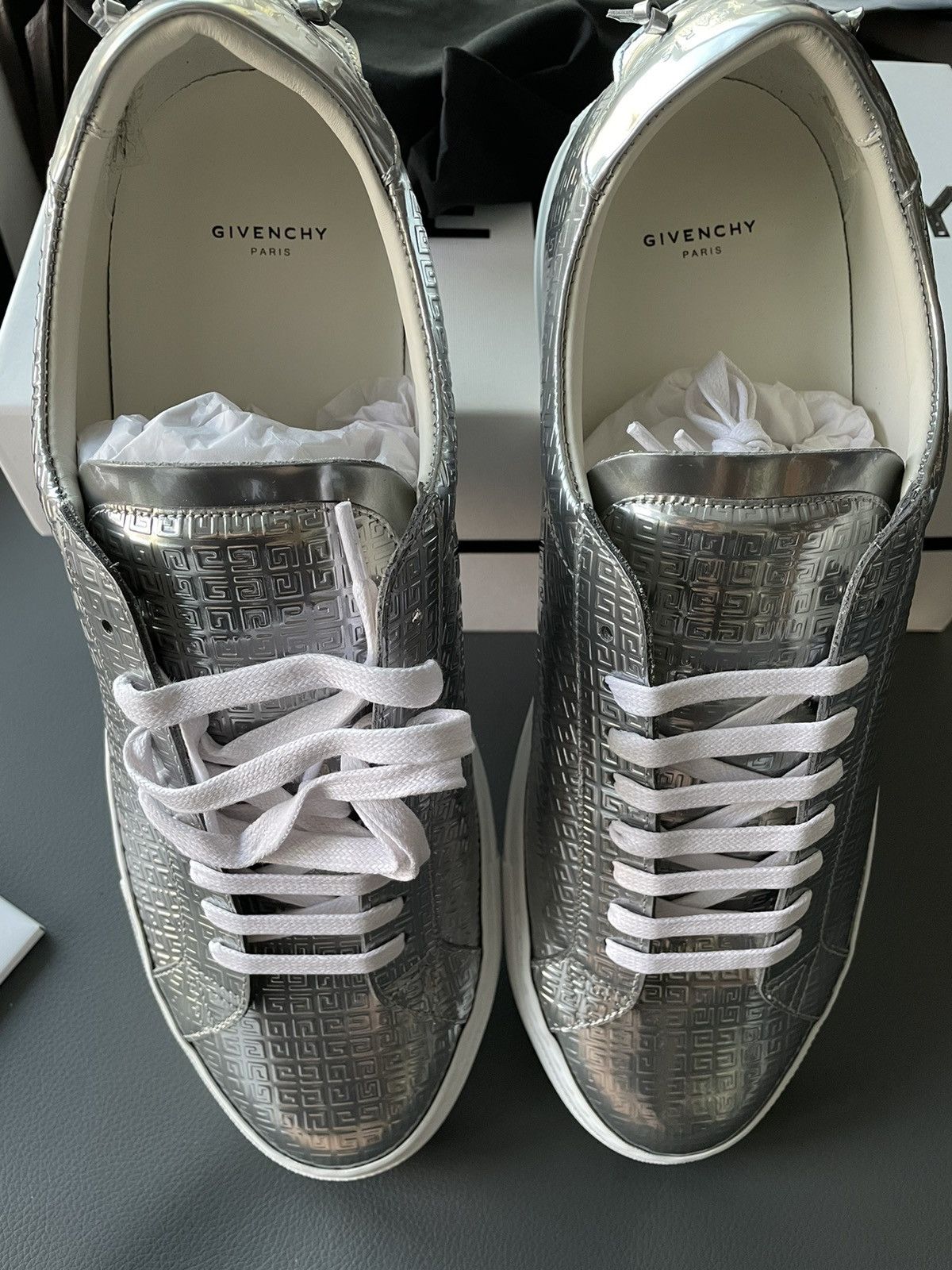 Givenchy Rare Limited Brand New Runway Logo Monogram Leather Sneaker Size US 11 / EU 44 - 7 Thumbnail