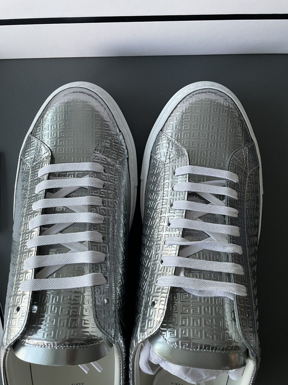 Givenchy Rare Limited Brand New Runway Logo Monogram Leather Sneaker Size US 11 / EU 44 - 23 Thumbnail