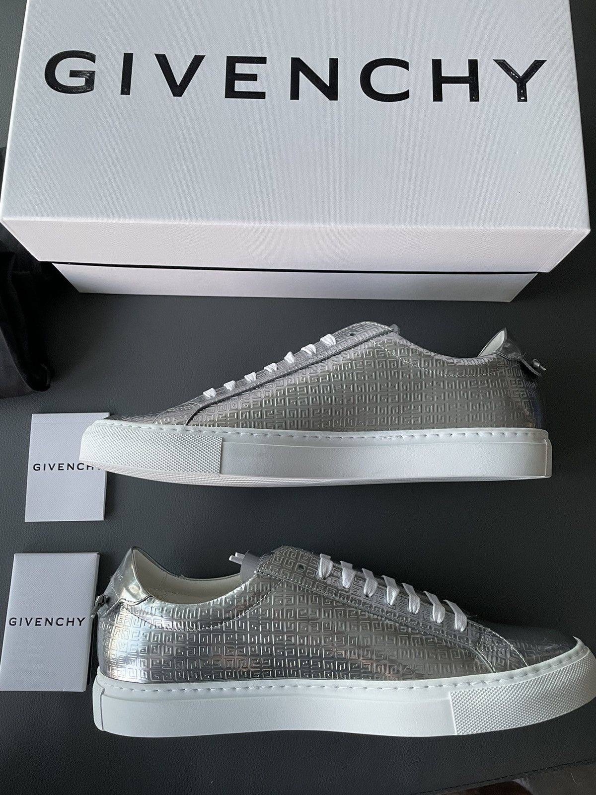 Givenchy Rare Limited Brand New Runway Logo Monogram Leather Sneaker Size US 11 / EU 44 - 1 Thumbnail