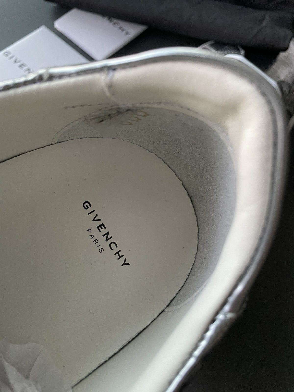 Givenchy Rare Limited Brand New Runway Logo Monogram Leather Sneaker Size US 10.5 / EU 43-44 - 9 Thumbnail