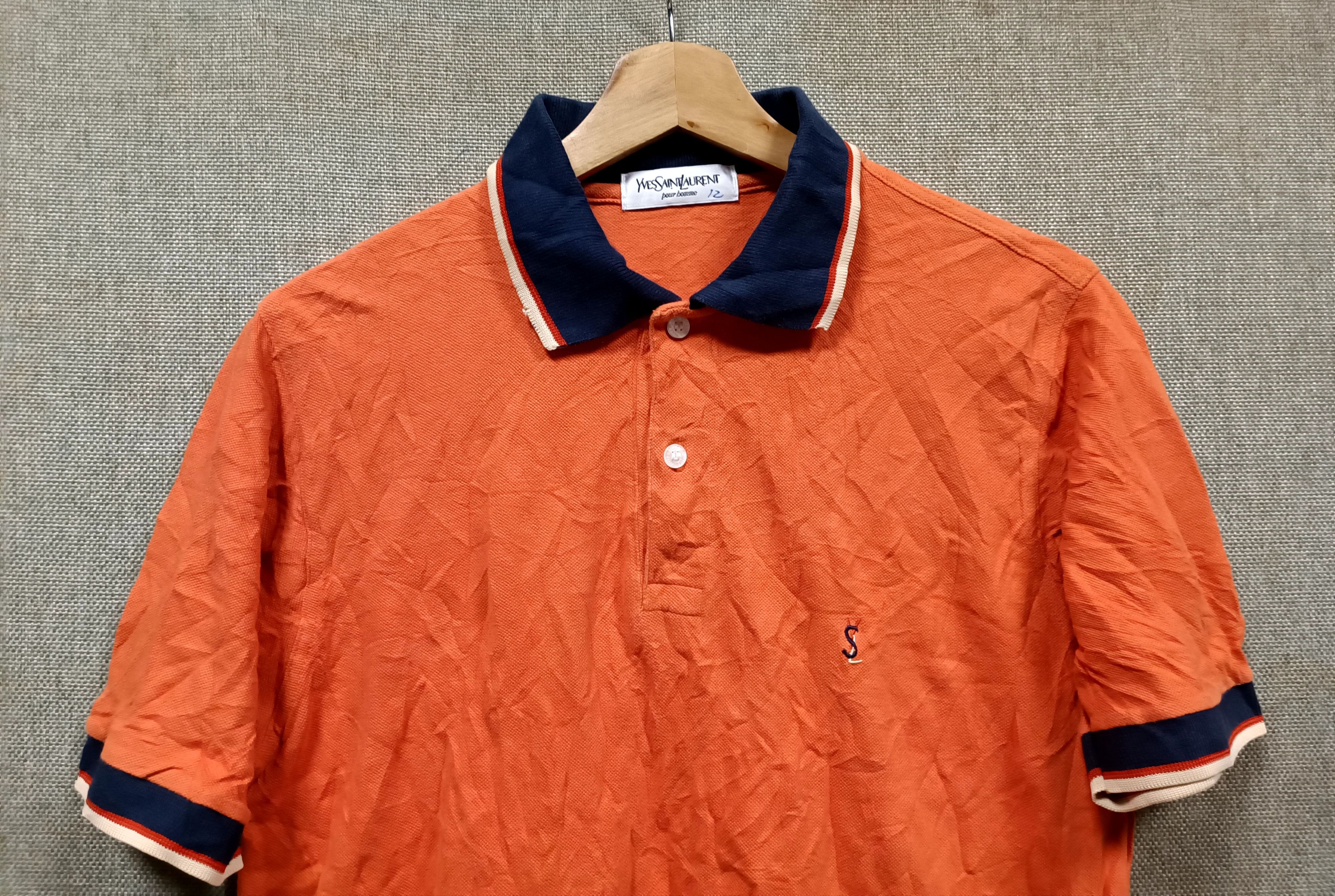 Vintage × Yves Saint Laurent vintage polo shirt ysl logo embroidery Size US M / EU 48-50 / 2 - 2 Thumbnail