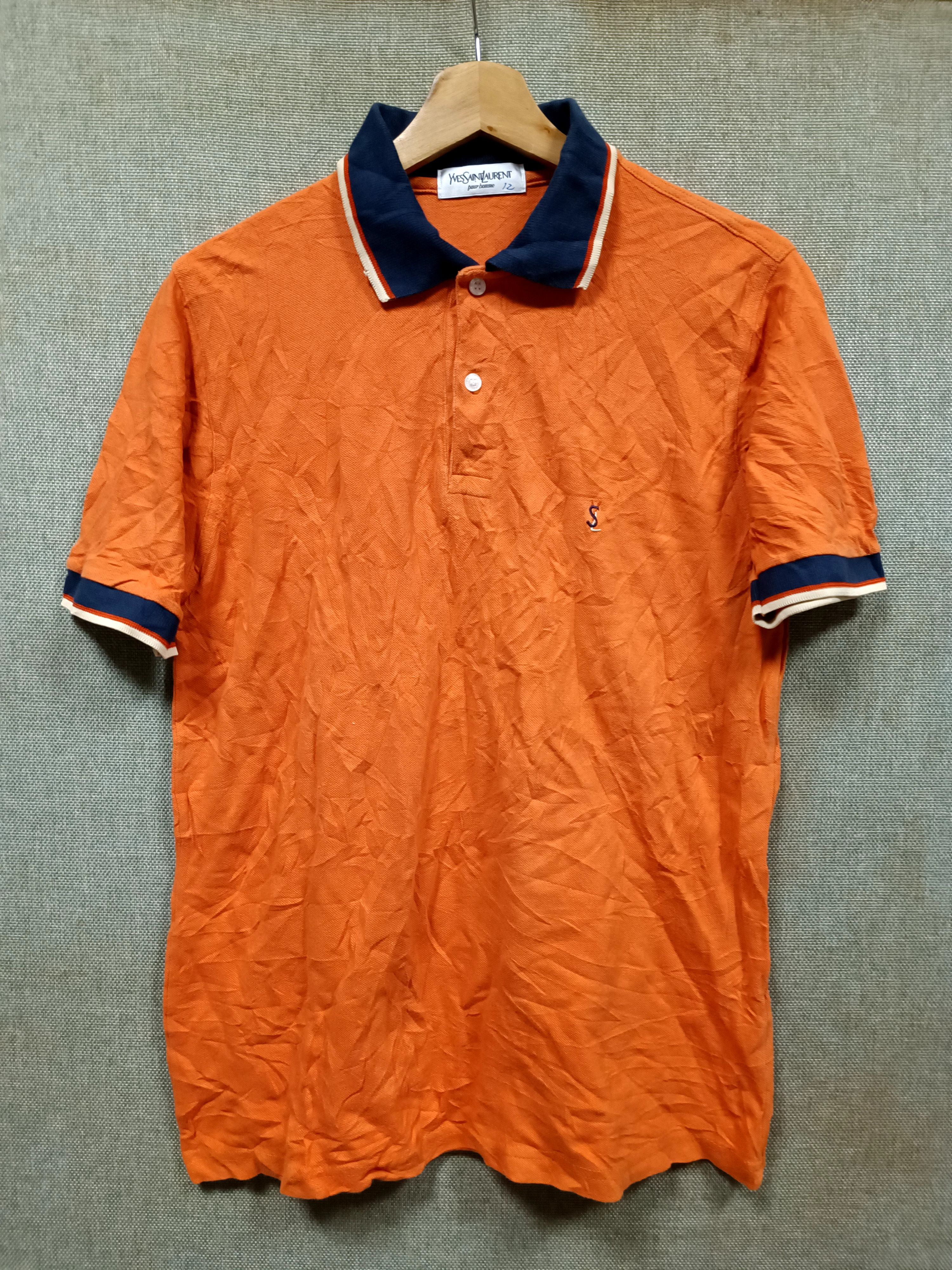 Vintage × Yves Saint Laurent vintage polo shirt ysl logo embroidery Size US M / EU 48-50 / 2 - 1 Thumbnail