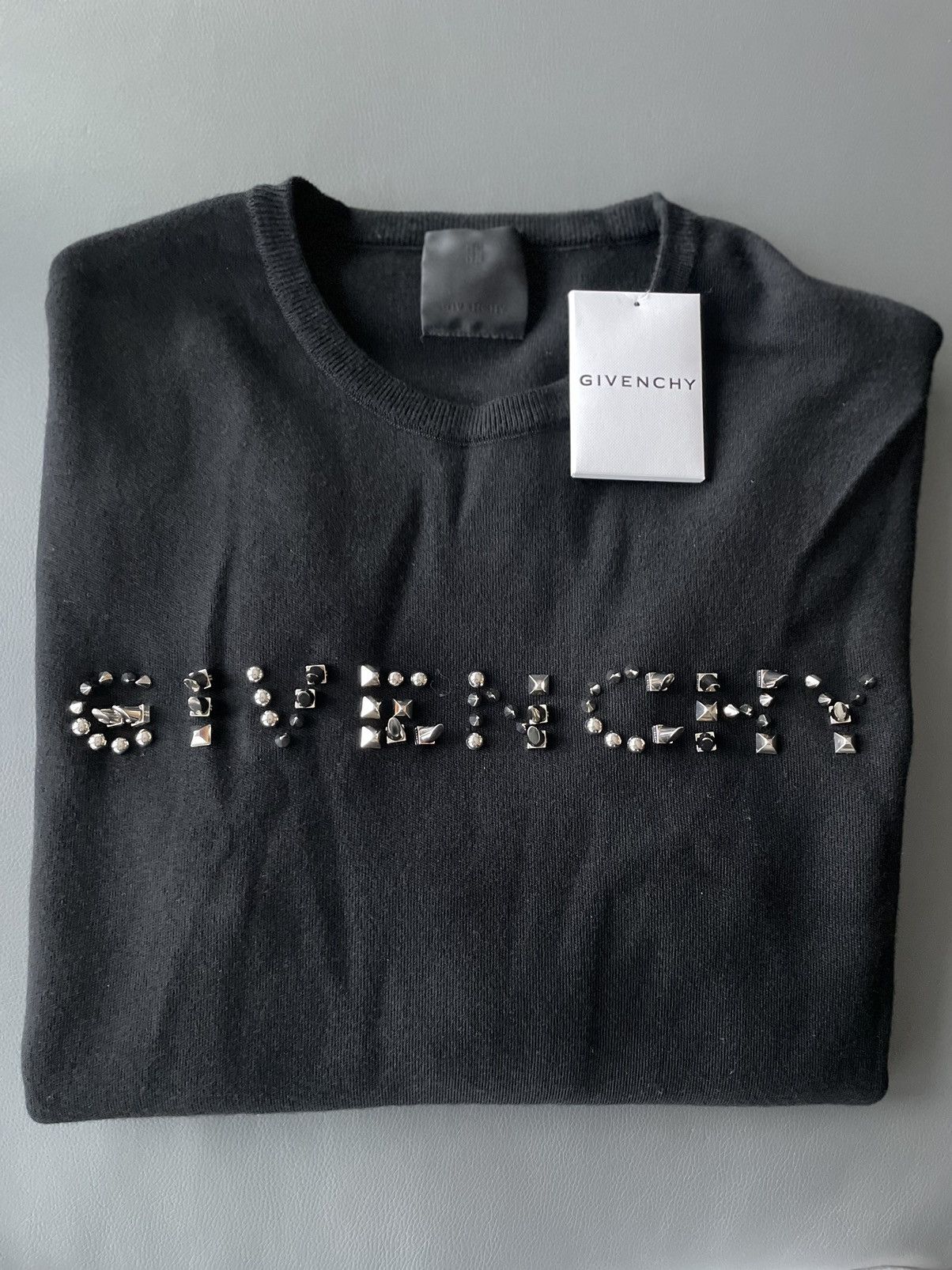Givenchy Rare $1,650 Runway Brand New Limited Studded Crewneck Shirt Size US L / EU 52-54 / 3 - 17 Thumbnail