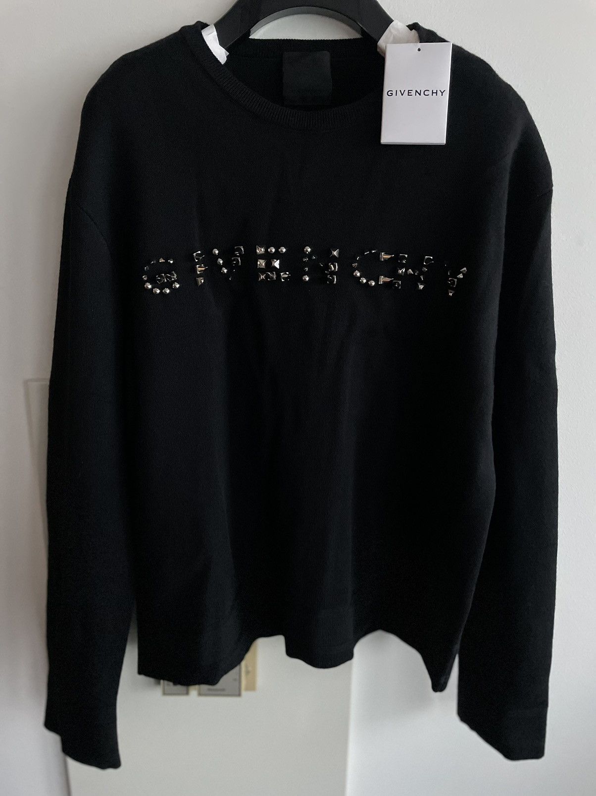 Givenchy Rare $1,650 Runway Brand New Limited Studded Crewneck Shirt Size US L / EU 52-54 / 3 - 19 Thumbnail