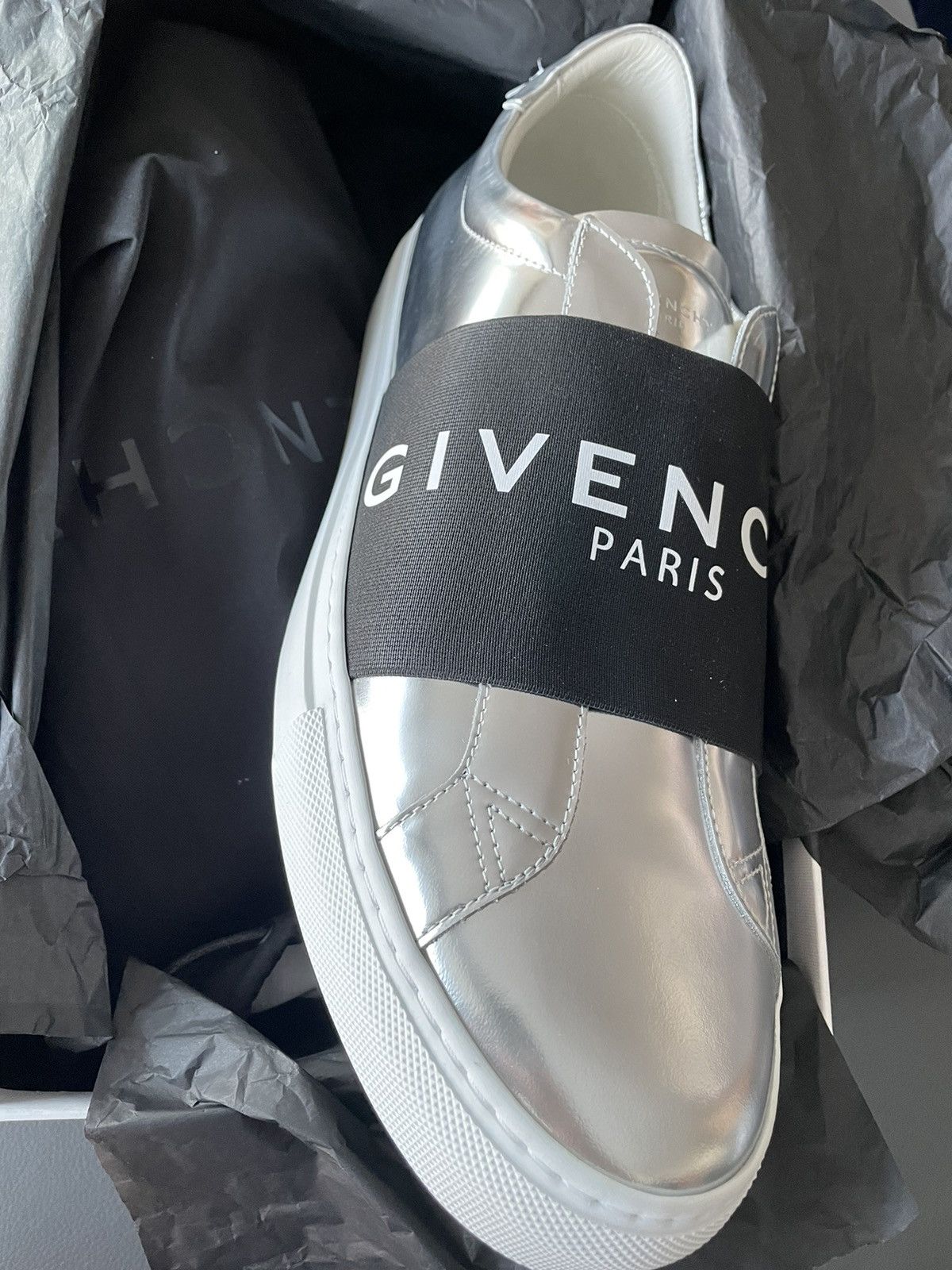 Givenchy Runway Limited Edition Brand NEW Logo Calf Leather Loafer Size US 12 / EU 45 - 25 Thumbnail