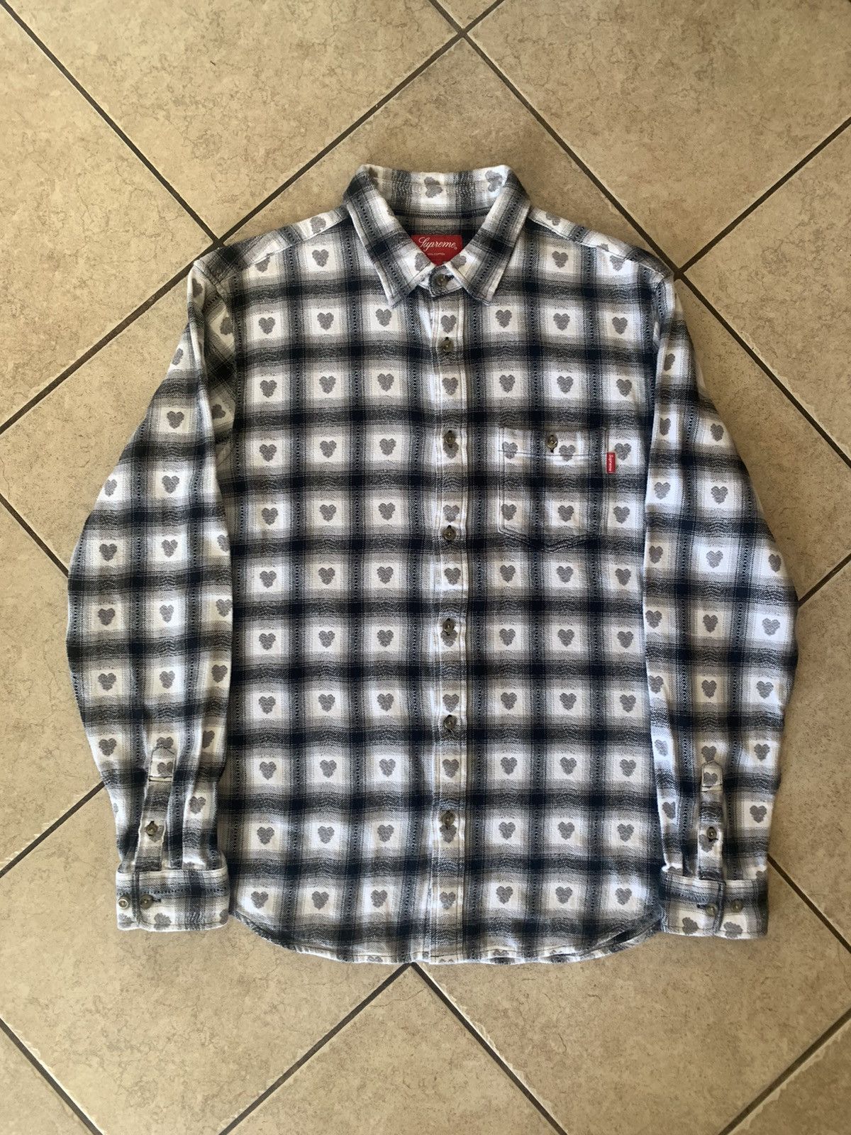 Supreme 2024 hearts flannel