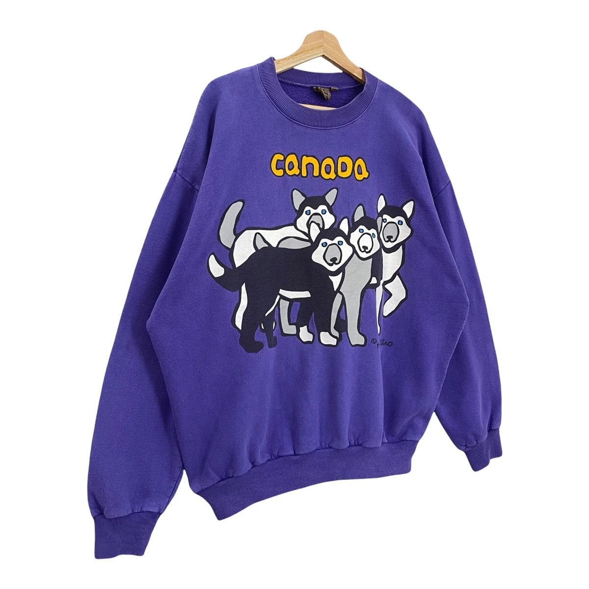 Vintage Vintage 90s Canada Big Logo Crewneck Sweatshirt Size XL Size US XL / EU 56 / 4 - 2 Thumbnail