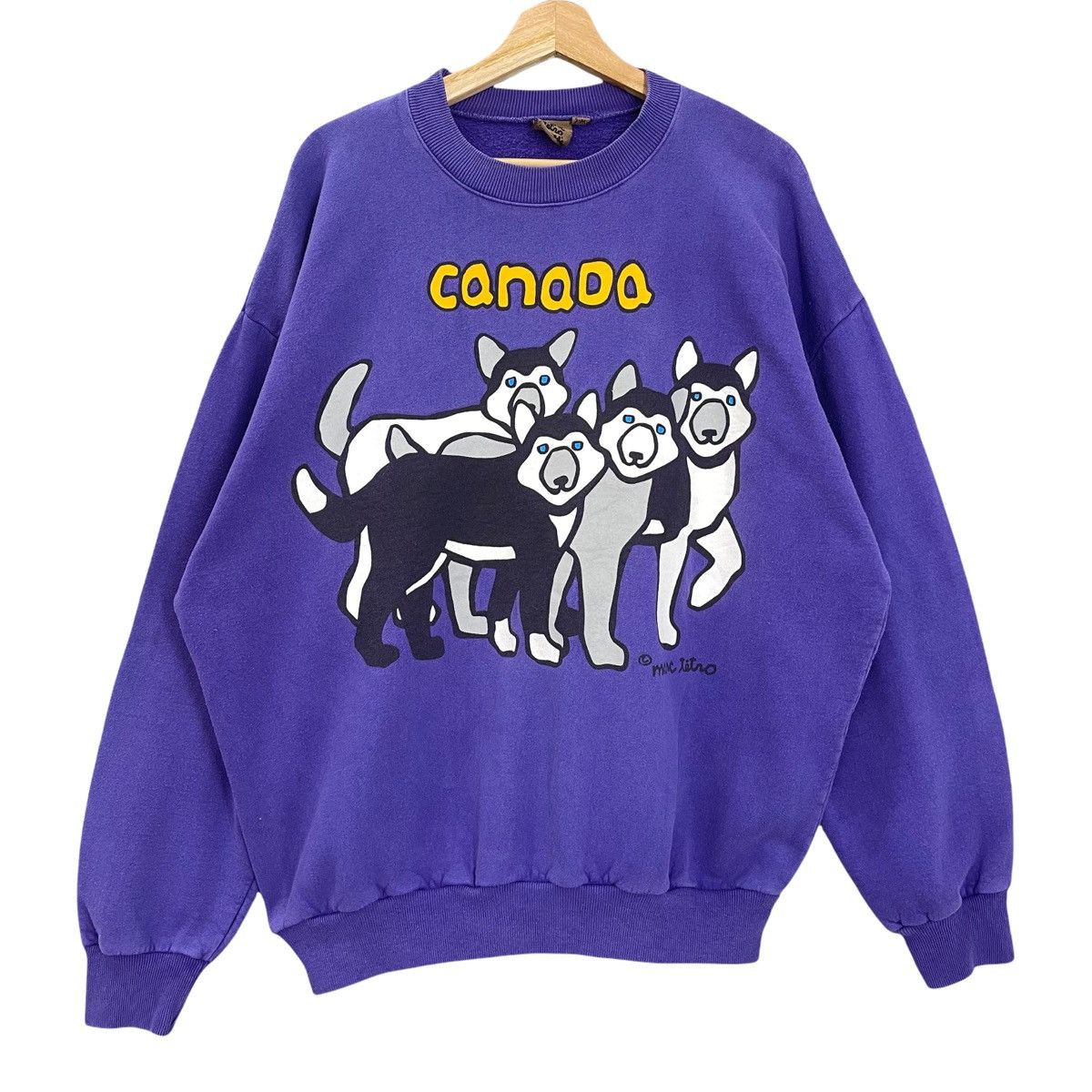 Vintage Vintage 90s Canada Big Logo Crewneck Sweatshirt Size XL Size US XL / EU 56 / 4 - 1 Thumbnail