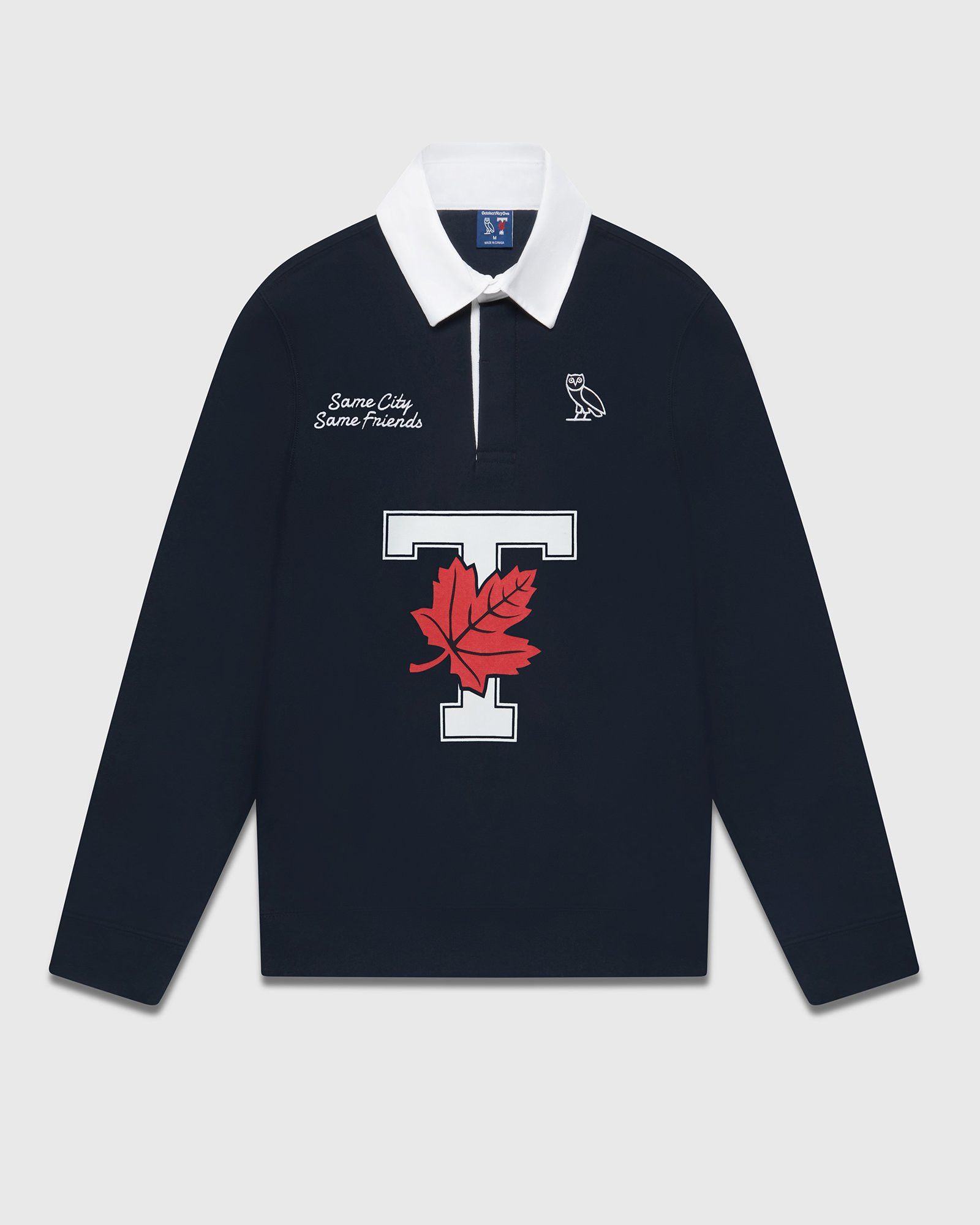 Drake OVO X UofT Rugby Polo - Navy Size US L / EU 52-54 / 3 - 5 Thumbnail