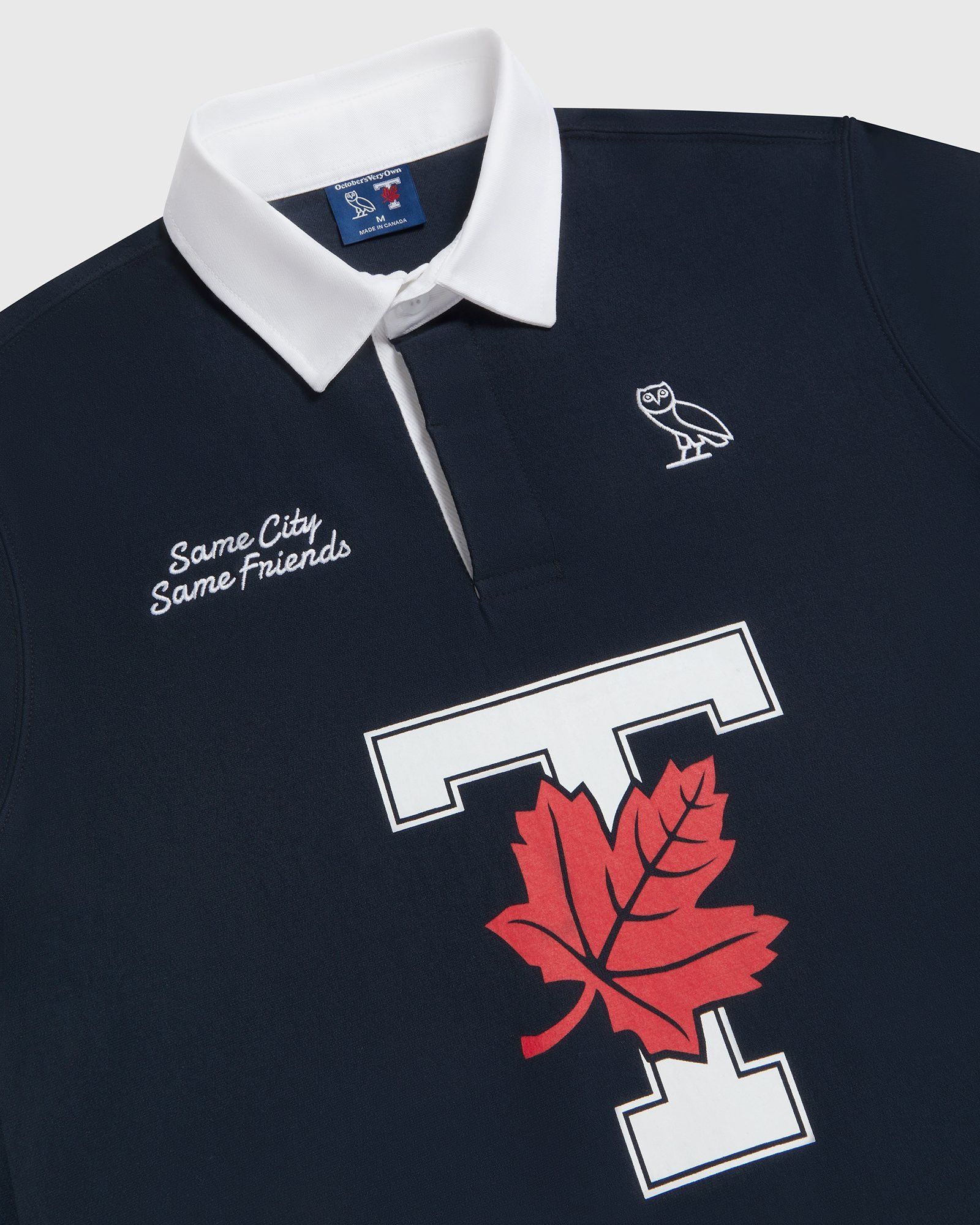 Drake OVO X UofT Rugby Polo - Navy Size US L / EU 52-54 / 3 - 6 Thumbnail