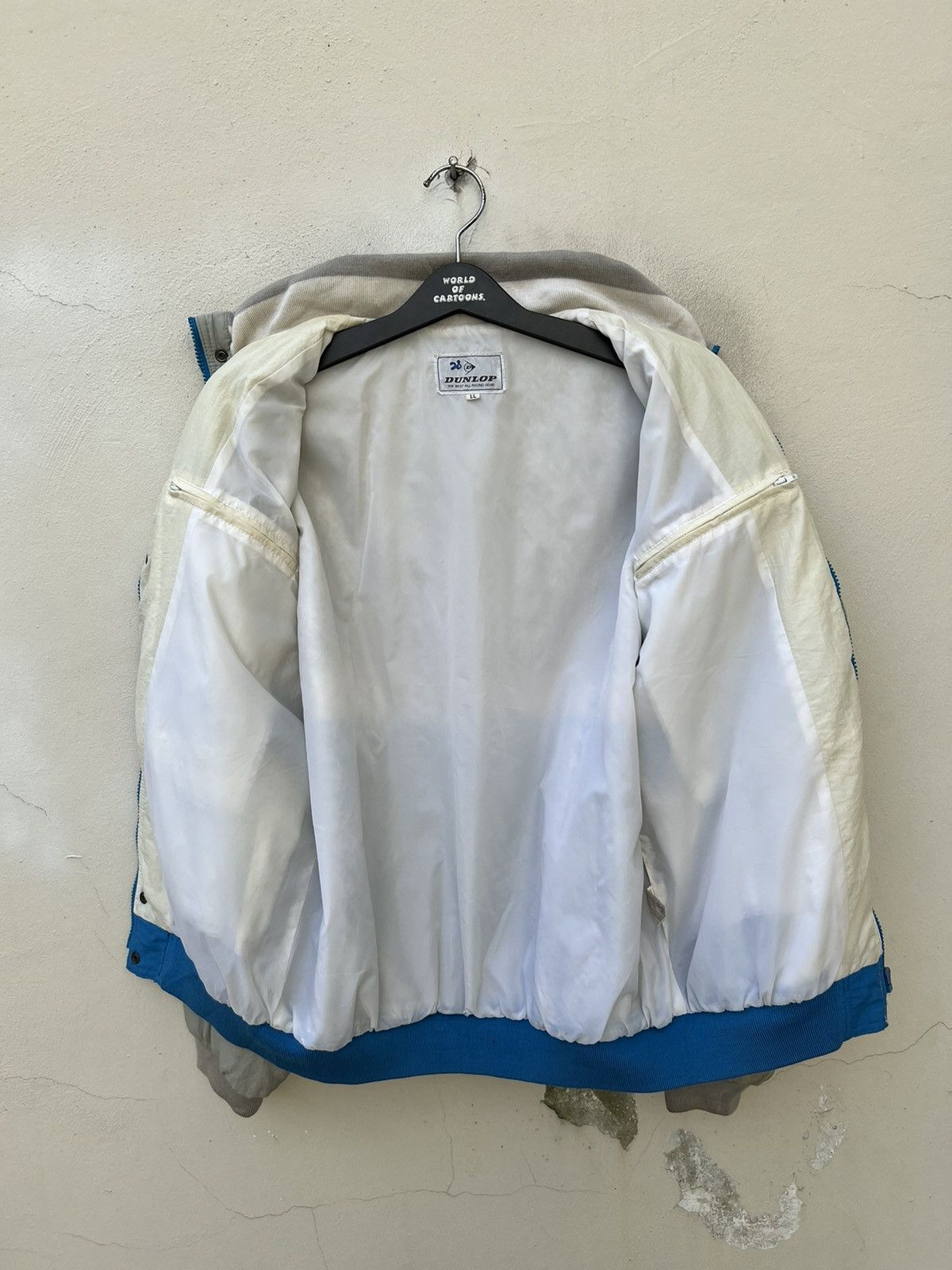 Dunlop Vintage 90s DUNLOP Do Your Best For The Winner Bomber Jacket Size US L / EU 52-54 / 3 - 19 Thumbnail