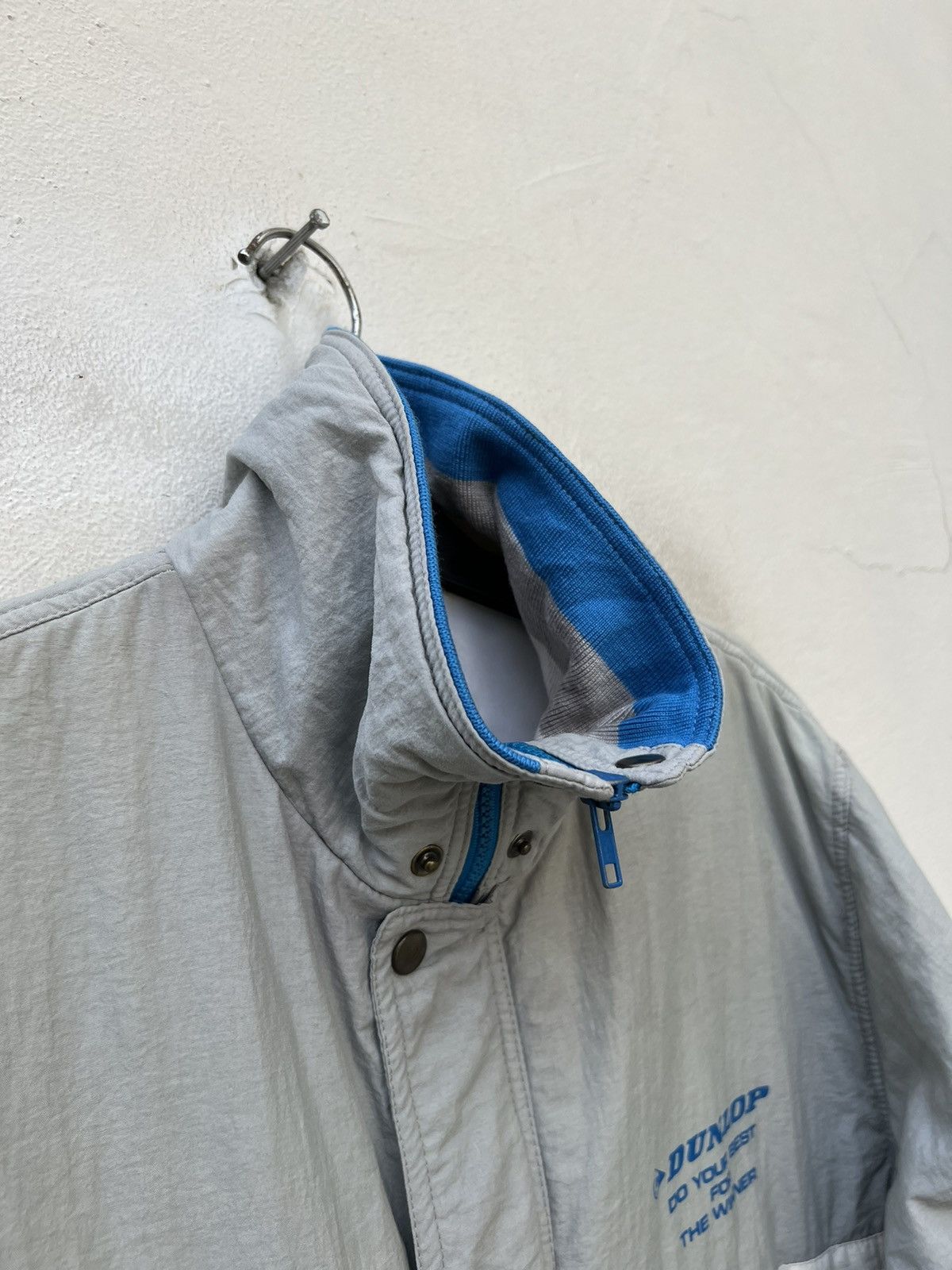 Dunlop Vintage 90s DUNLOP Do Your Best For The Winner Bomber Jacket Size US L / EU 52-54 / 3 - 14 Thumbnail