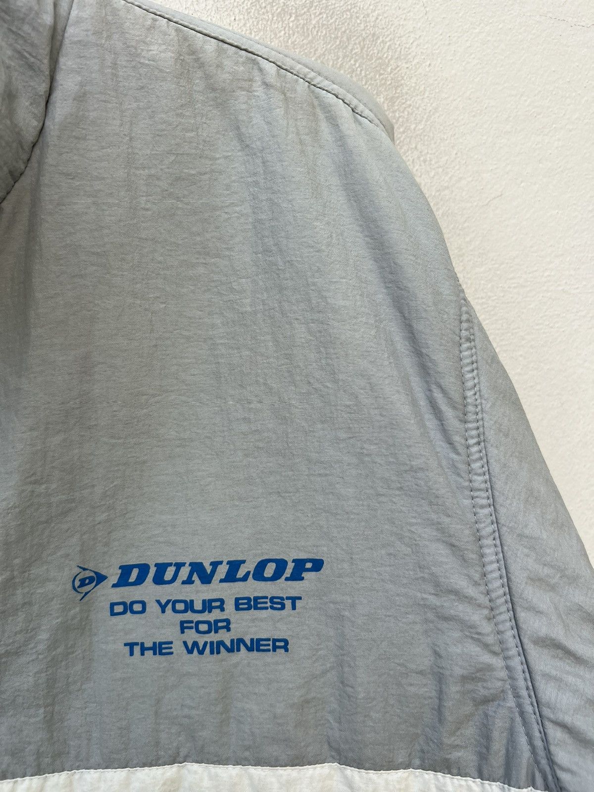Dunlop Vintage 90s DUNLOP Do Your Best For The Winner Bomber Jacket Size US L / EU 52-54 / 3 - 8 Thumbnail