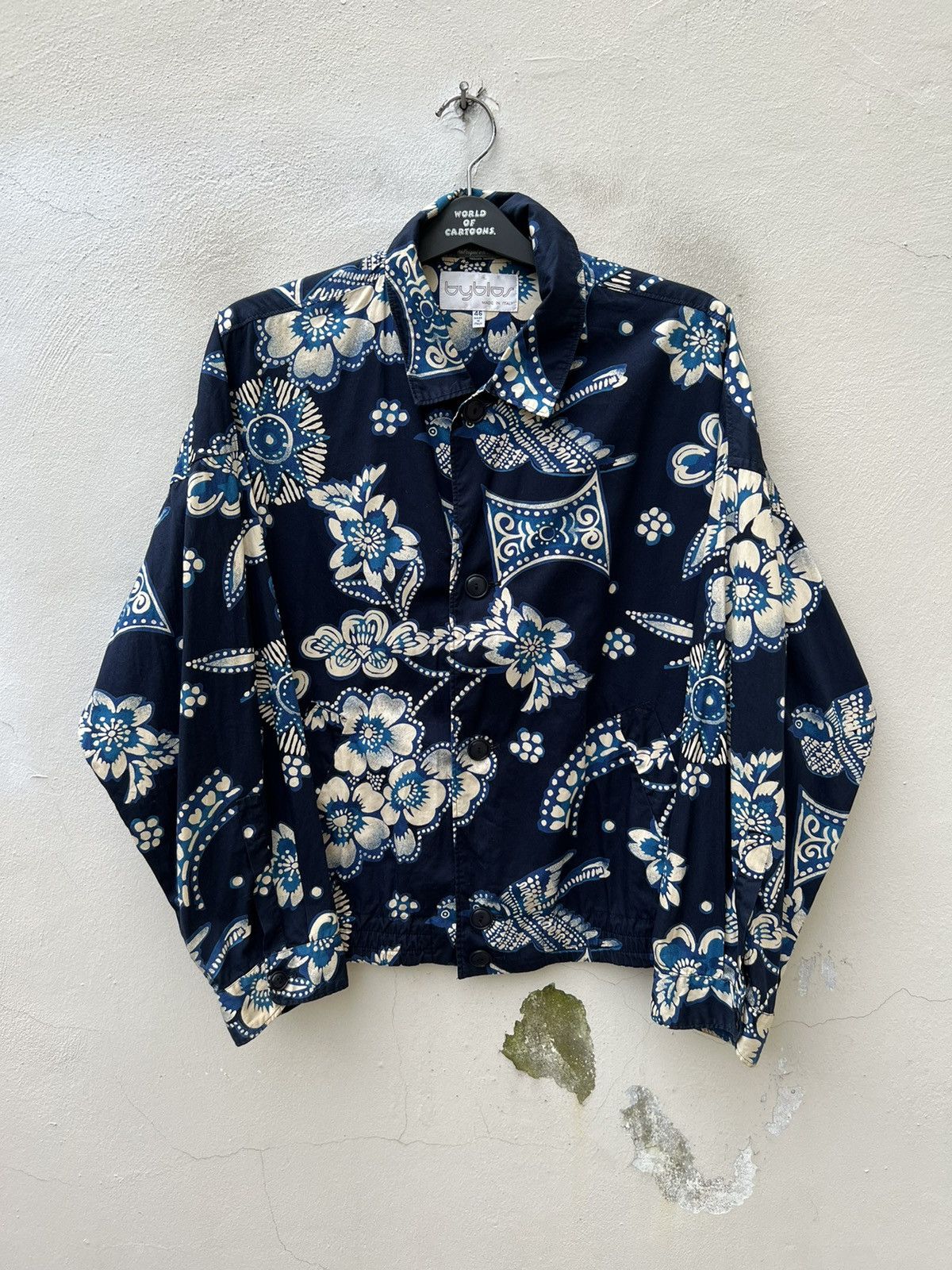 Byblos VTG 90s BYBLOS Batik Design Button Oversize Blouson Jacket Size US L / EU 52-54 / 3 - 6 Thumbnail
