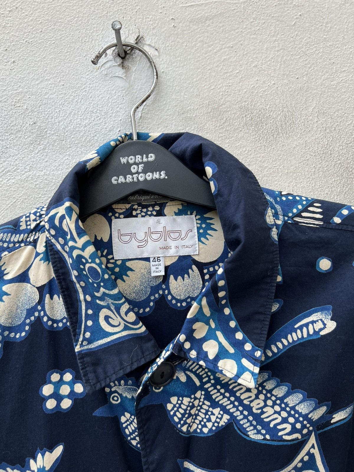 Byblos VTG 90s BYBLOS Batik Design Button Oversize Blouson Jacket Size US L / EU 52-54 / 3 - 7 Thumbnail