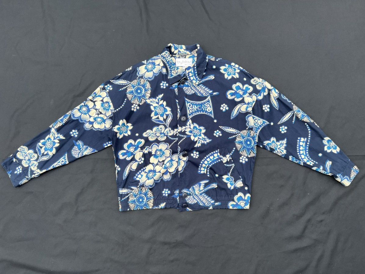 Byblos VTG 90s BYBLOS Batik Design Button Oversize Blouson Jacket Size US L / EU 52-54 / 3 - 1 Thumbnail