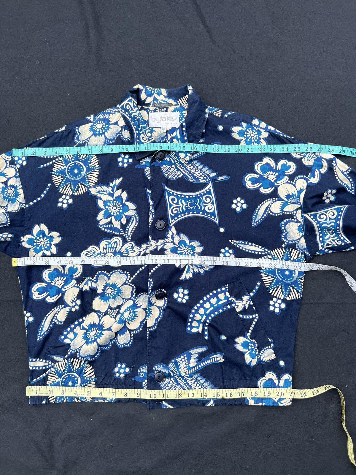 Byblos VTG 90s BYBLOS Batik Design Button Oversize Blouson Jacket Size US L / EU 52-54 / 3 - 2 Thumbnail