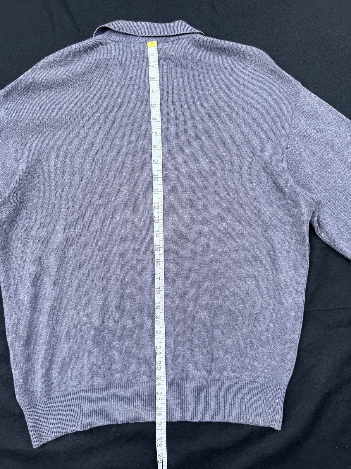 Matsuda Vintage 90s Monsieur Nicole Silk Linen Collar Sweater Size US XL / EU 56 / 4 - 13 Thumbnail