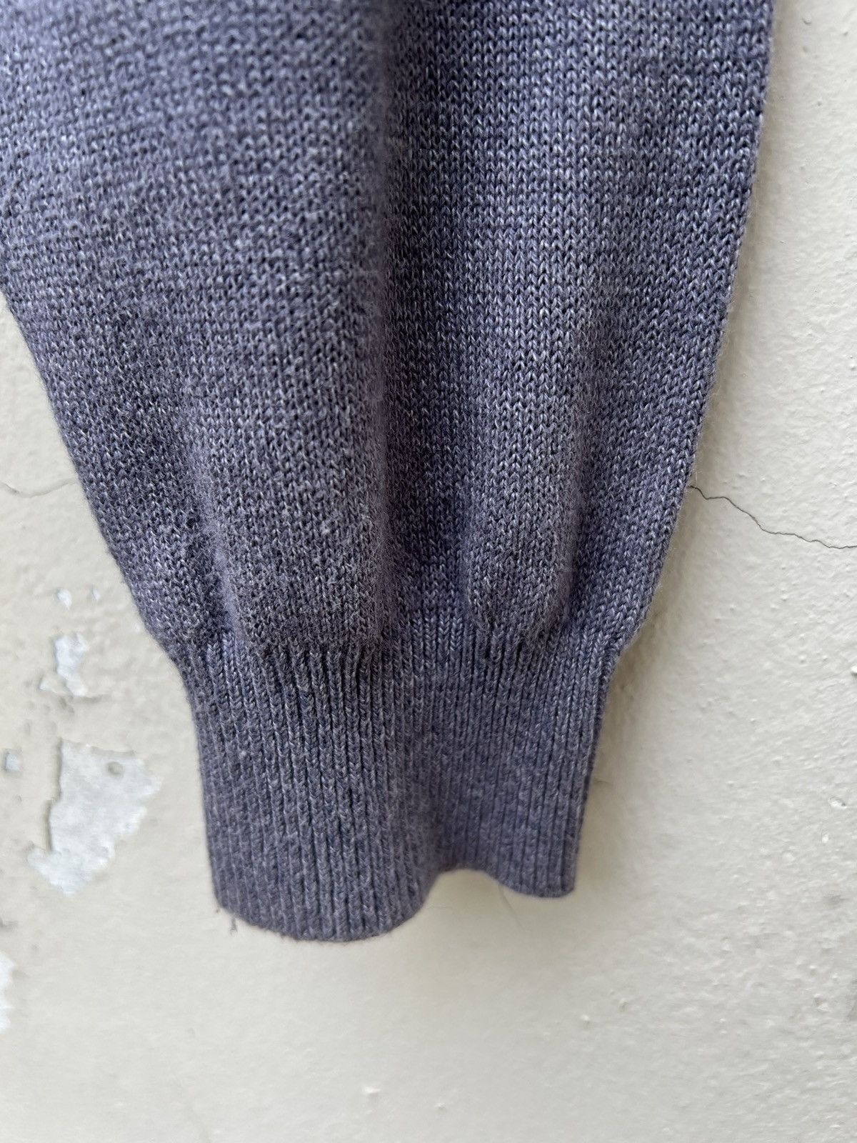Matsuda Vintage 90s Monsieur Nicole Silk Linen Collar Sweater Size US XL / EU 56 / 4 - 4 Thumbnail