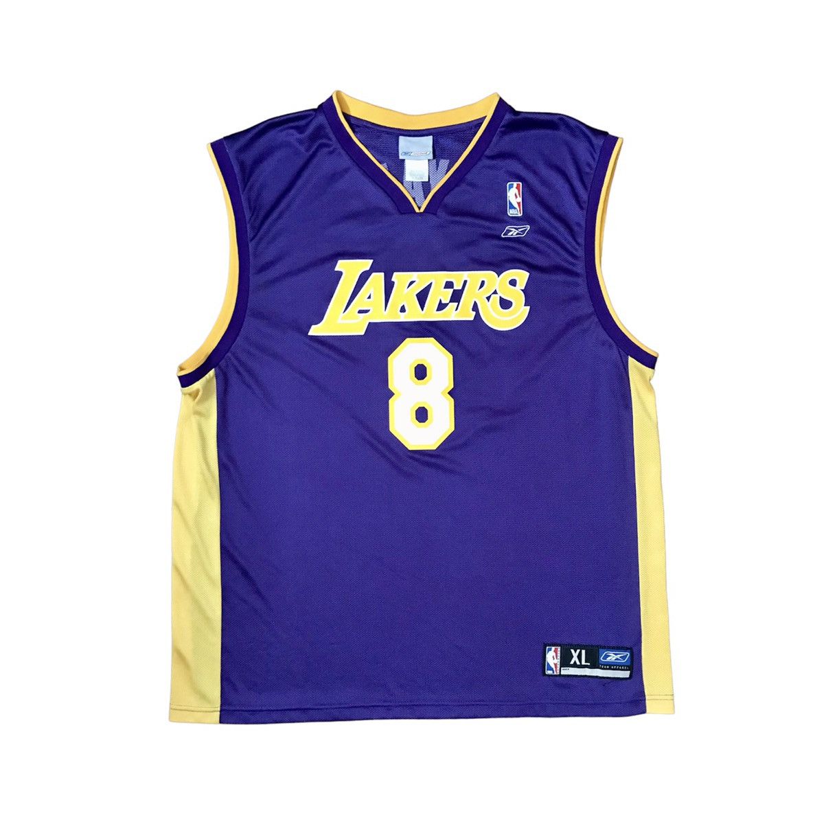 VINTAGE LAKERS NBA REEBOK JERSEY KOBE BRYANT (NUMBER 8)
