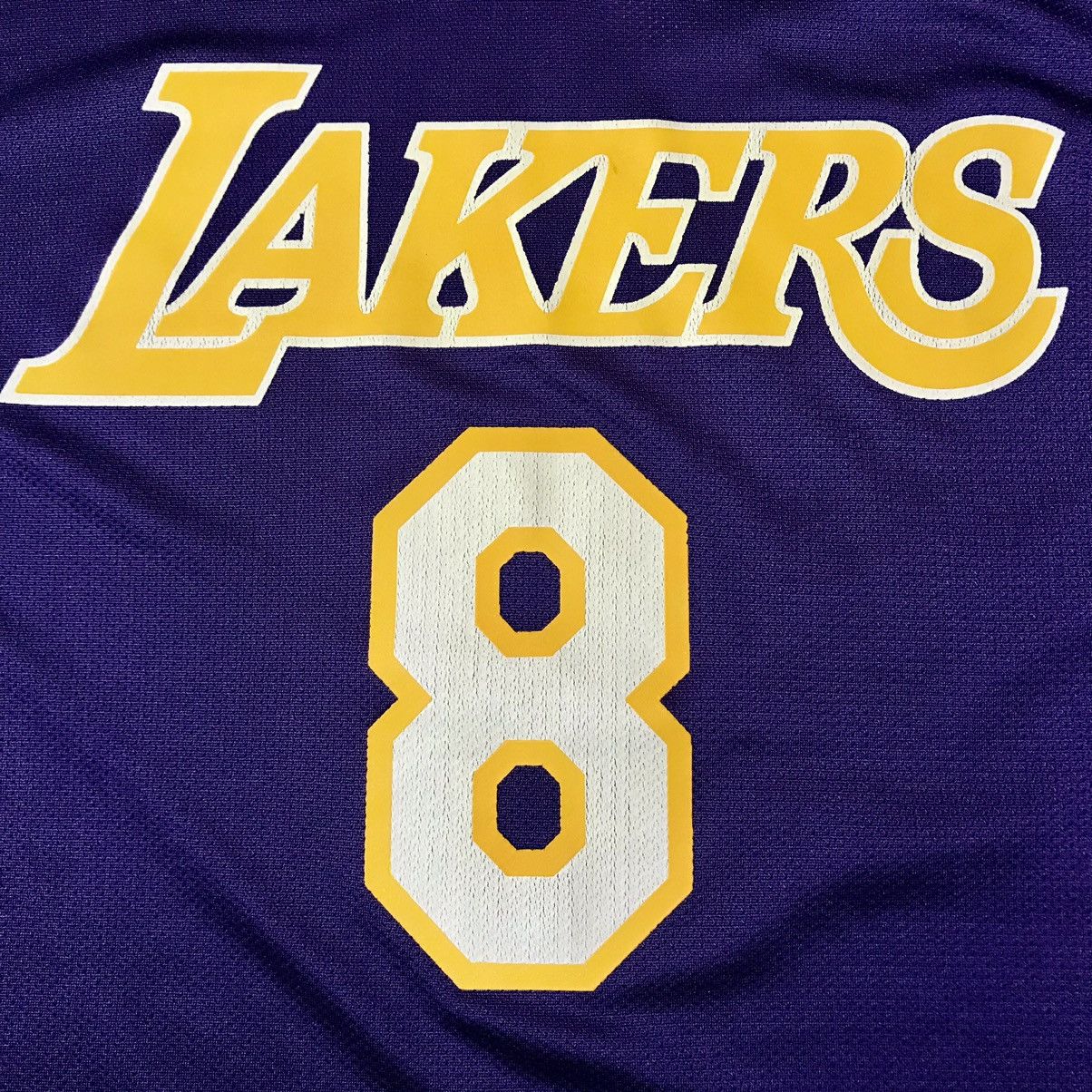 NBA VINTAGE LAKERS NBA REEBOK JERSEY KOBE BRYANT (NUMBER 8) Size US XL / EU 56 / 4 - 9 Thumbnail