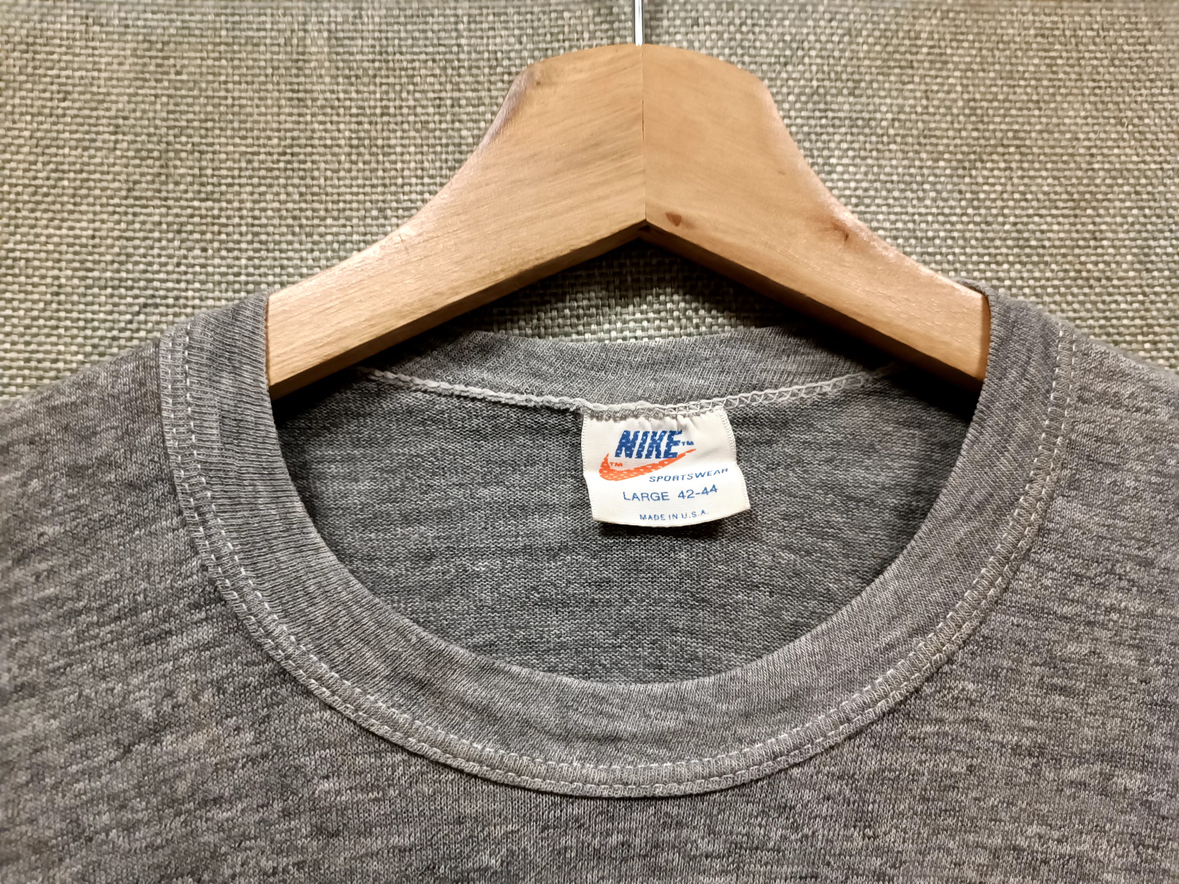 Nike × Vintage vintage 70s t shirt nike swoosh orange tag tri-blend Size M / US 6-8 / IT 42-44 - 3 Thumbnail
