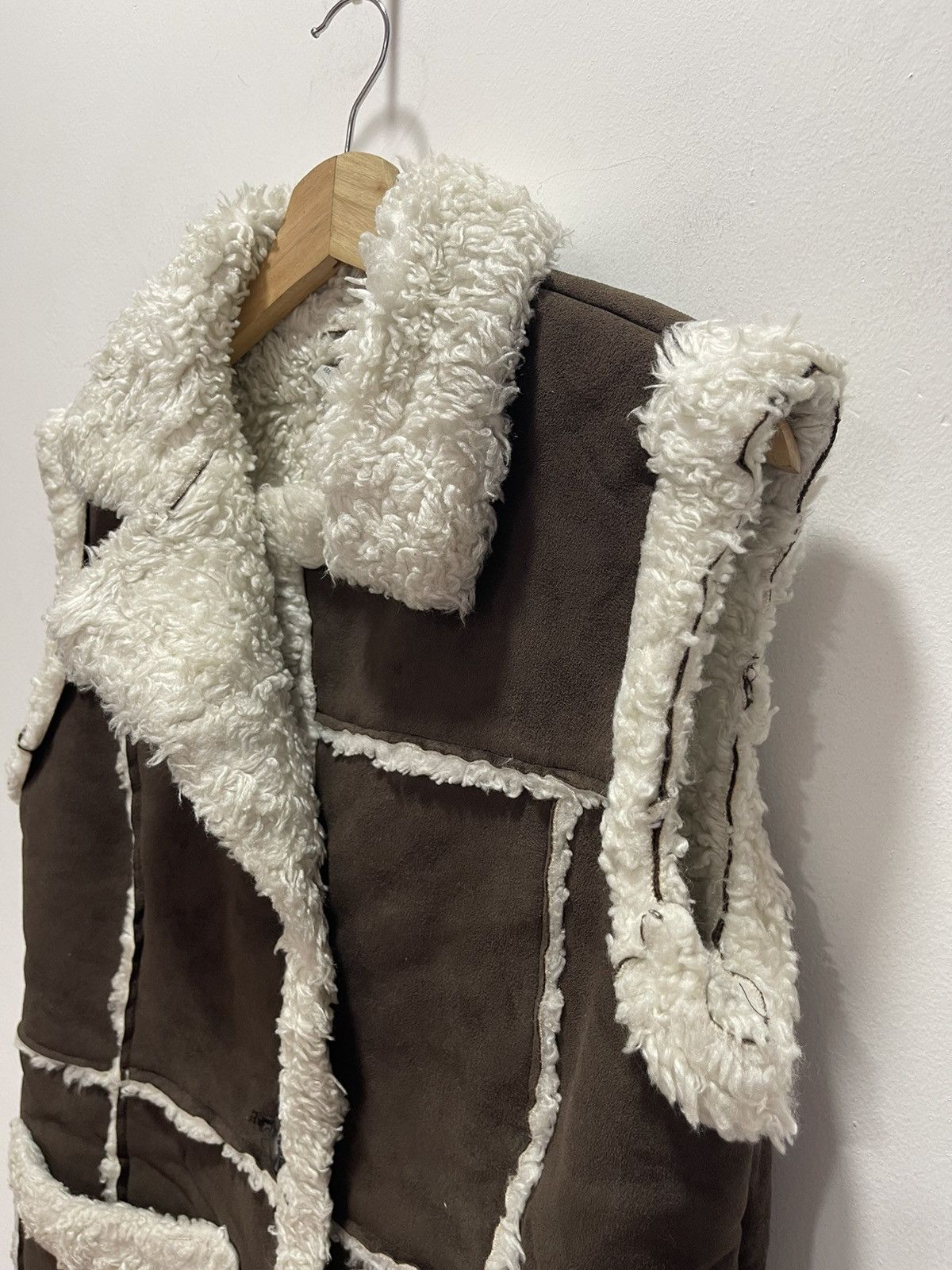 Japanese Brand × Vintage JAPANESE STYLE PU LEATHER PATCHWORK SHERPA JACKETS Size S / US 4 / IT 40 - 4 Thumbnail