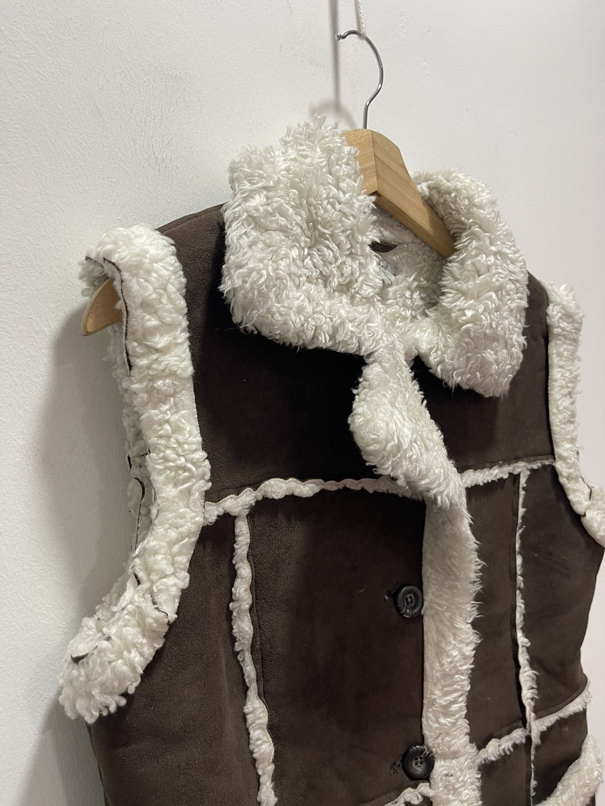 Japanese Brand × Vintage JAPANESE STYLE PU LEATHER PATCHWORK SHERPA JACKETS Size S / US 4 / IT 40 - 5 Thumbnail