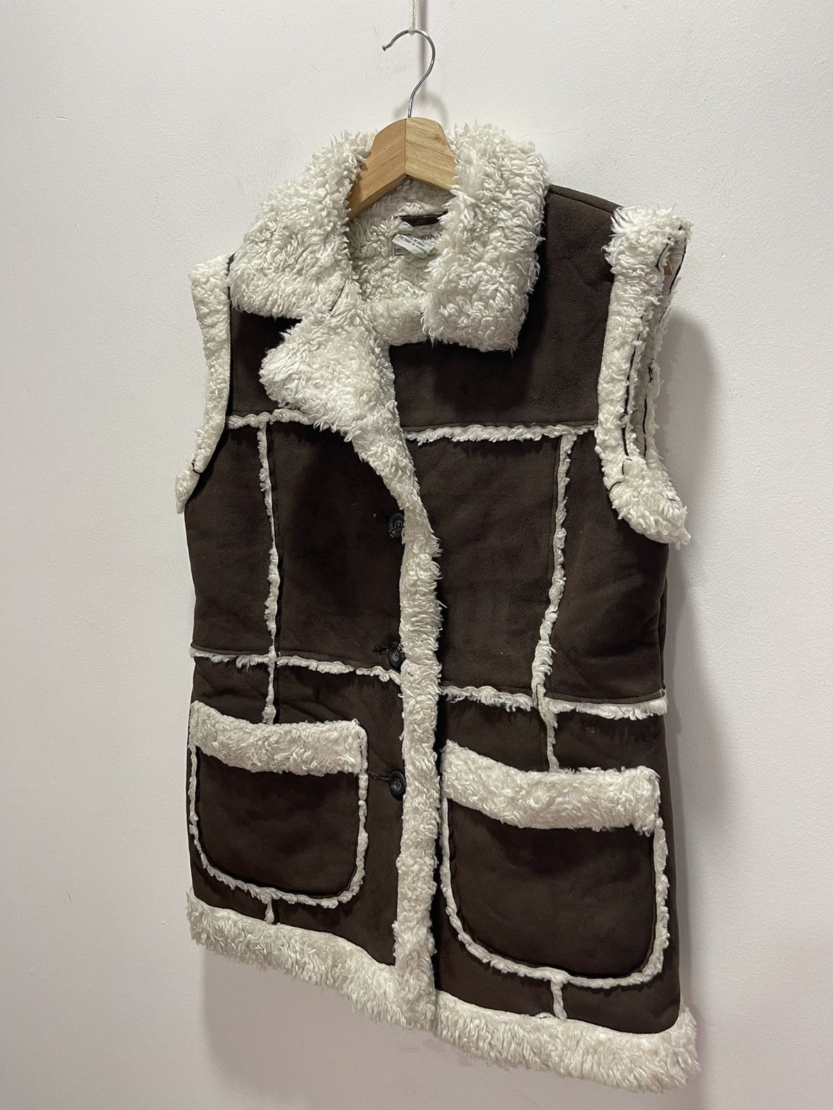Japanese Brand × Vintage JAPANESE STYLE PU LEATHER PATCHWORK SHERPA JACKETS Size S / US 4 / IT 40 - 2 Thumbnail