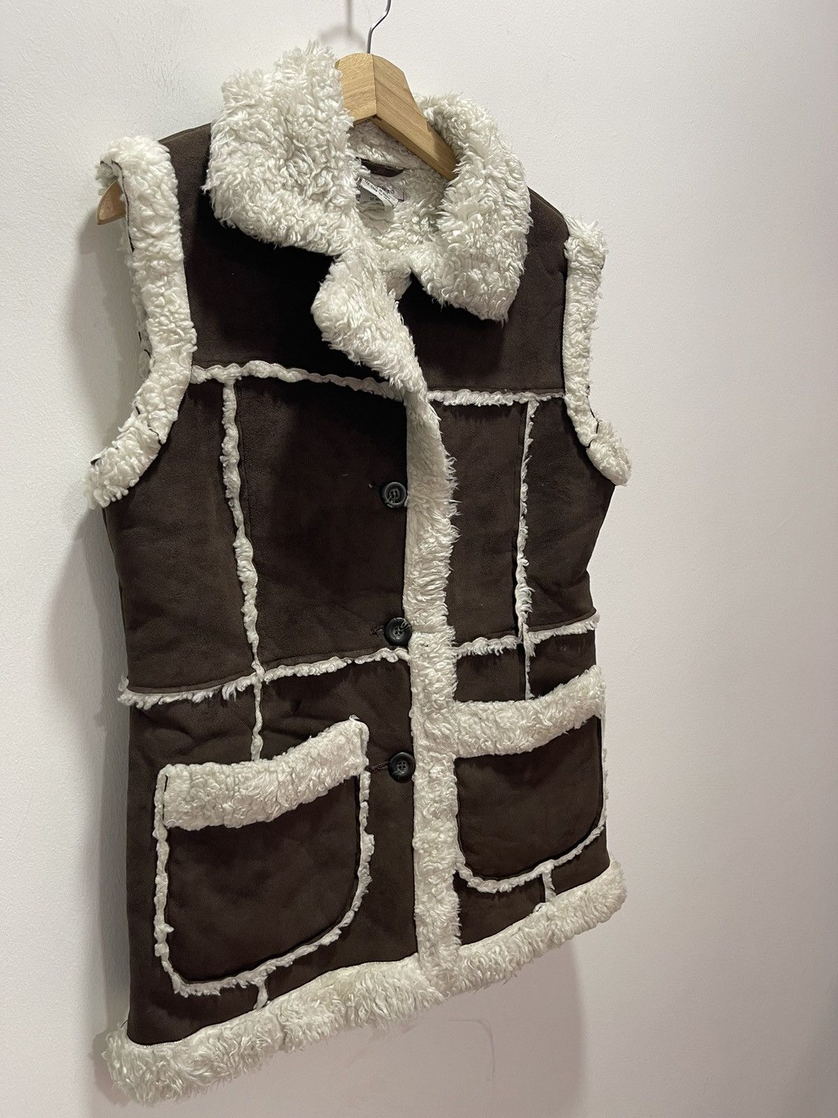 Japanese Brand × Vintage JAPANESE STYLE PU LEATHER PATCHWORK SHERPA JACKETS Size S / US 4 / IT 40 - 3 Thumbnail