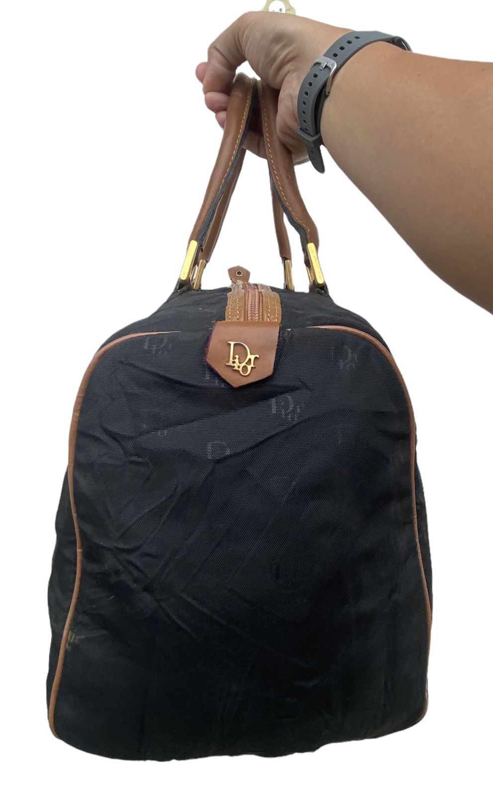 Dior Vtg 80s Christian Dior monogram boston handbag Size ONE SIZE - 2 Thumbnail