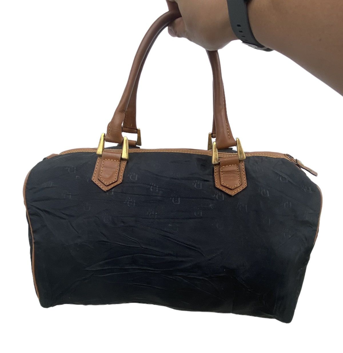 Dior Vtg 80s Christian Dior monogram boston handbag Size ONE SIZE - 3 Thumbnail