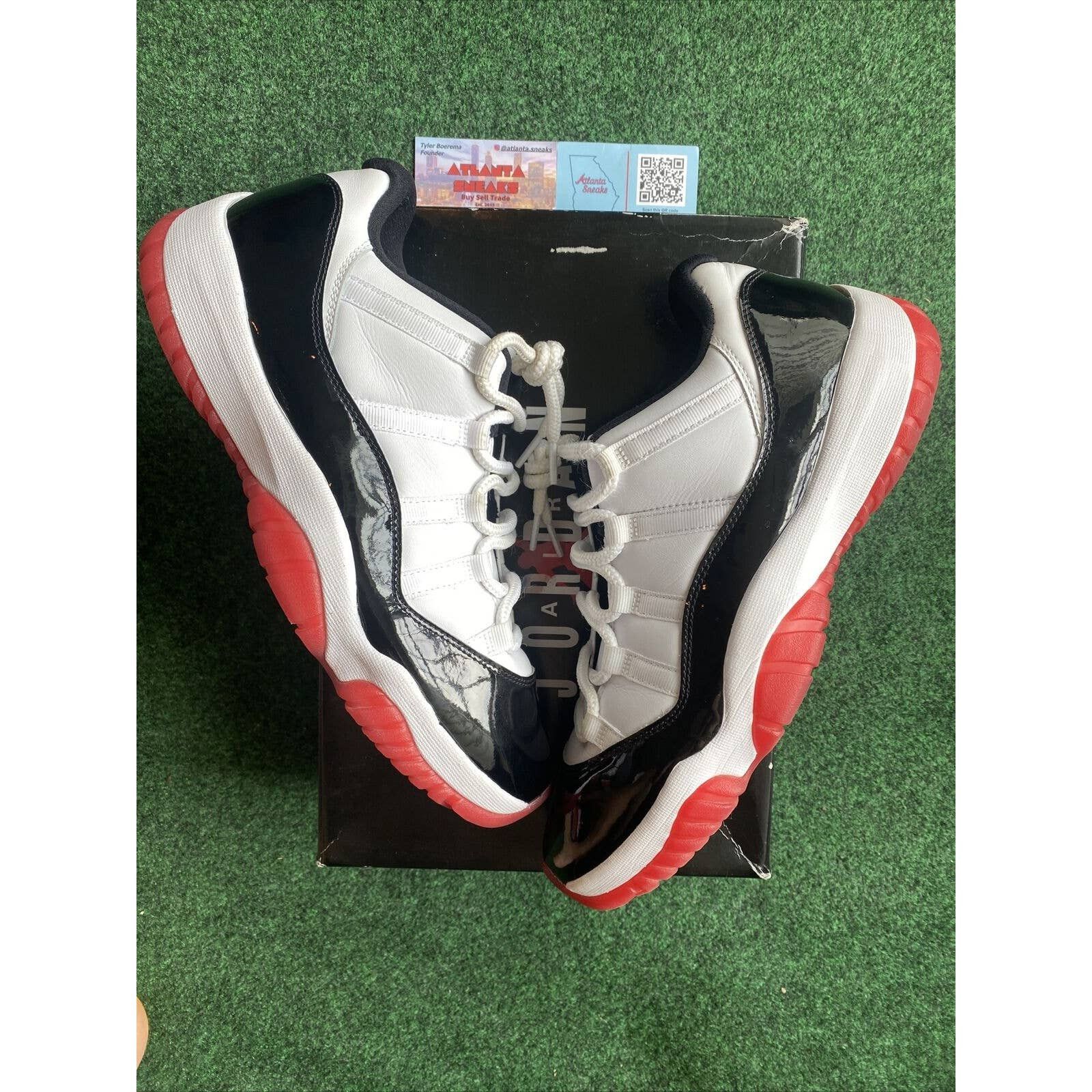 Size Jordan 11 Retro Low Concord-Bred 2020