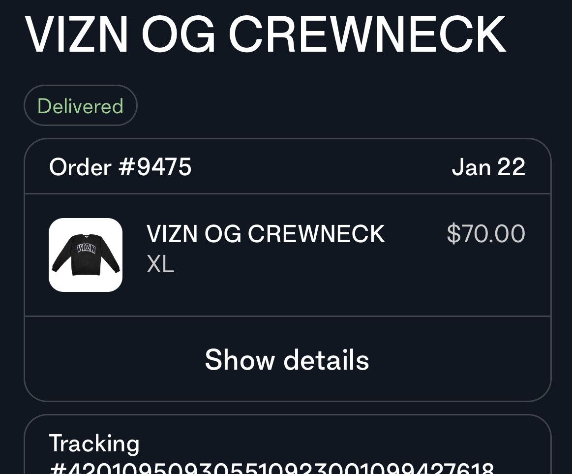 Joy Divizn joy divizn VIZN Og Crewneck Size US XL / EU 56 / 4 - 5 Thumbnail