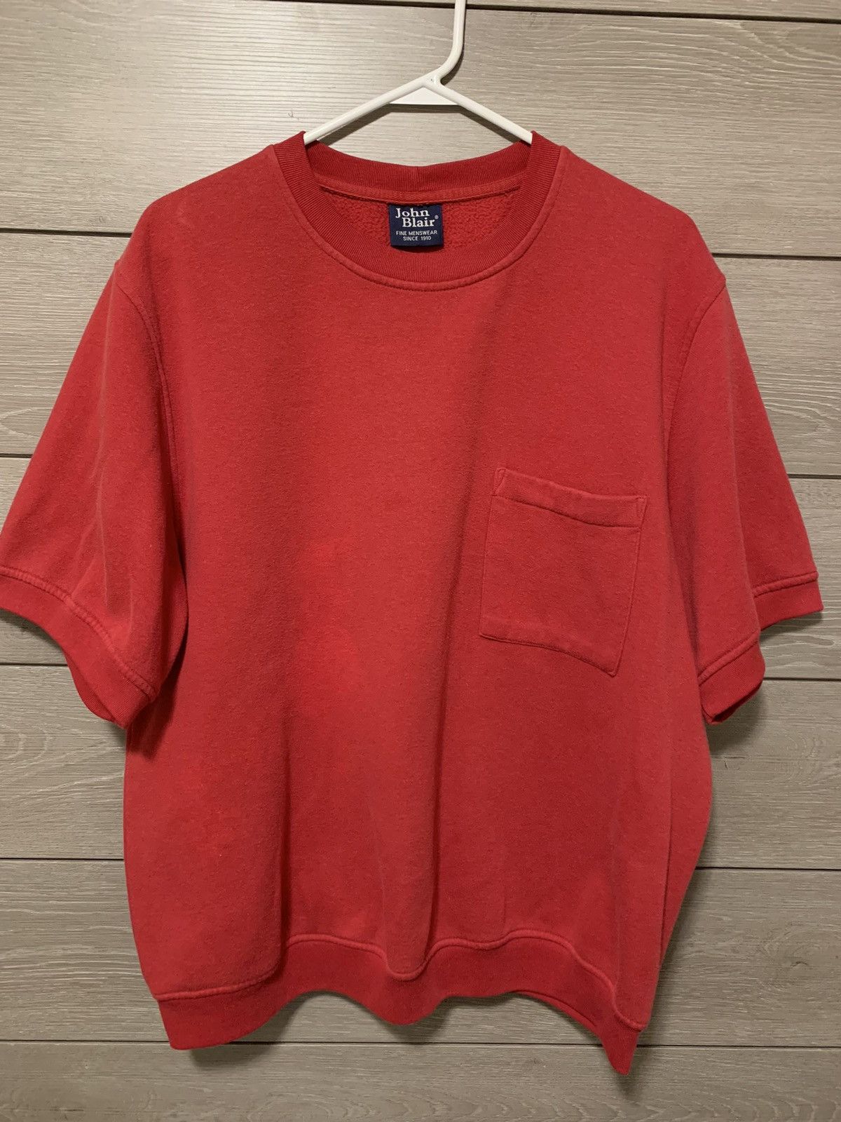 80’s Vintage Red Short Sleeve Sweatshirt