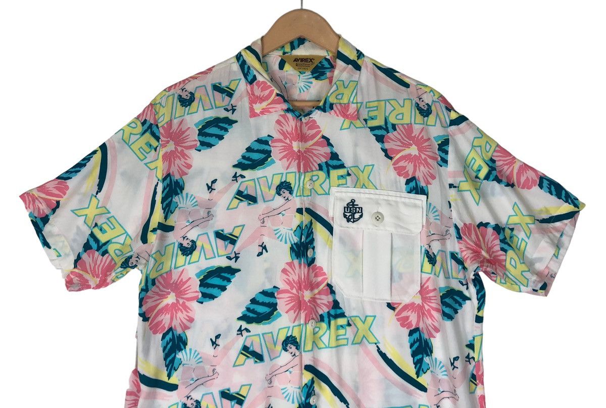 Avirex Avirex USN Marines Hawaii Single Pocket Shirt Rayon 100 % Size US M / EU 48-50 / 2 - 3 Thumbnail