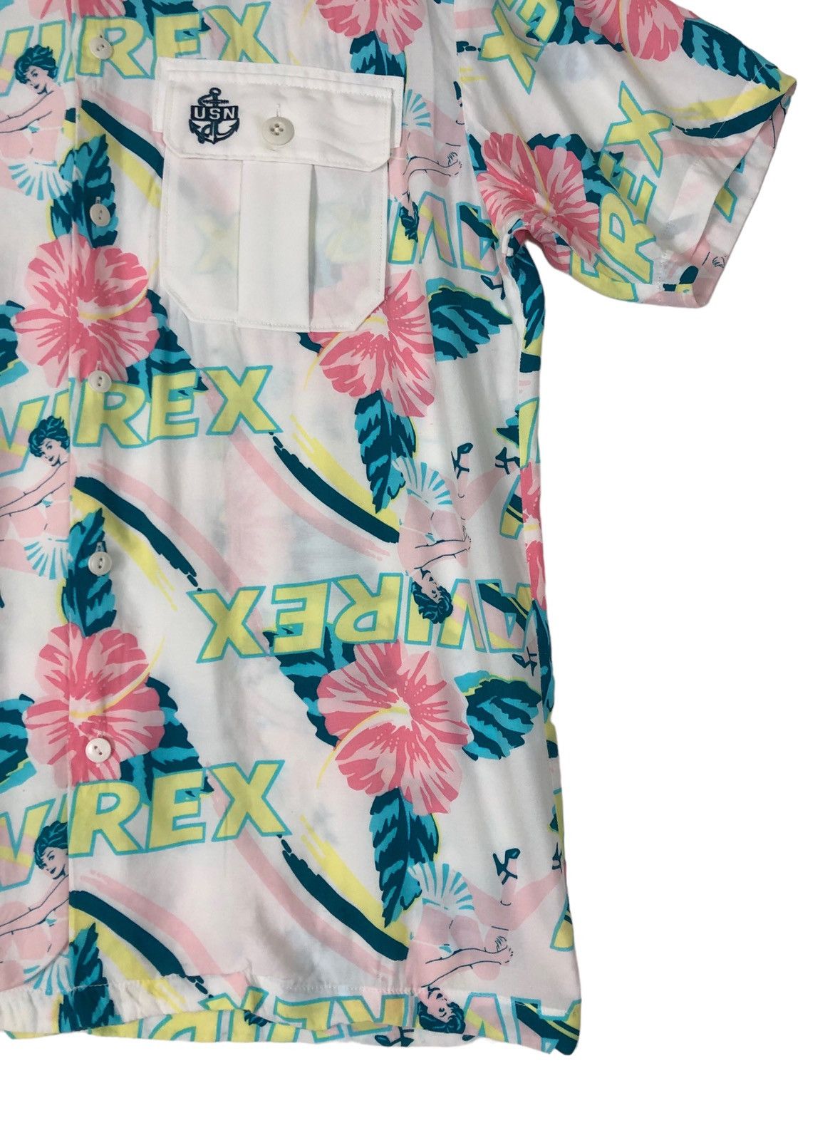 Avirex Avirex USN Marines Hawaii Single Pocket Shirt Rayon 100 % Size US M / EU 48-50 / 2 - 5 Thumbnail