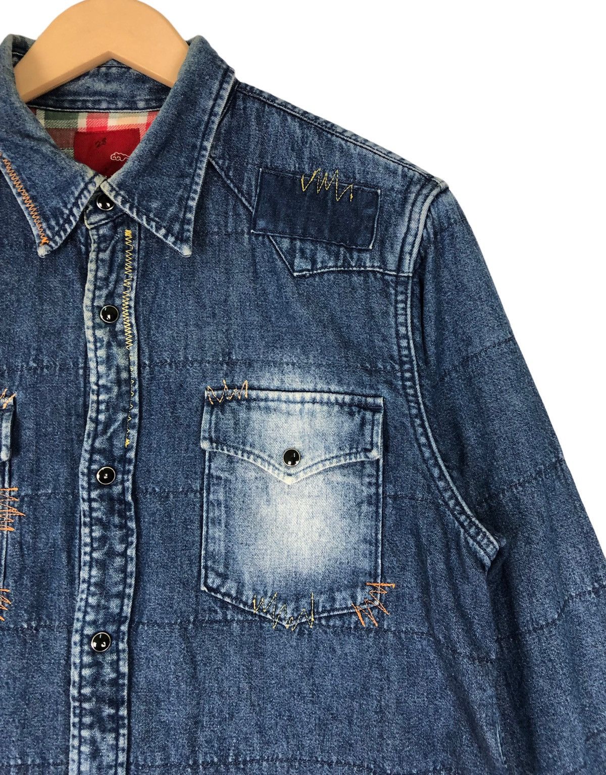 Kapital Gaijin Made Patchwork Inspire Kapital Denim Shirt Size US M / EU 48-50 / 2 - 7 Thumbnail