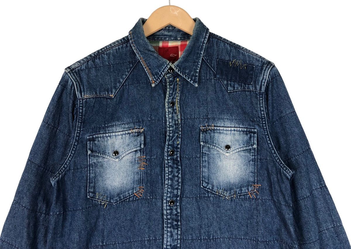 Kapital Gaijin Made Patchwork Inspire Kapital Denim Shirt Size US M / EU 48-50 / 2 - 4 Thumbnail