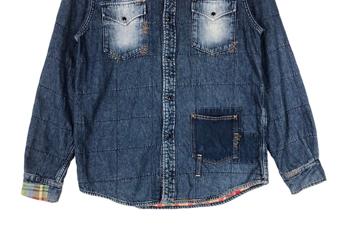 Kapital Gaijin Made Patchwork Inspire Kapital Denim Shirt Size US M / EU 48-50 / 2 - 5 Thumbnail
