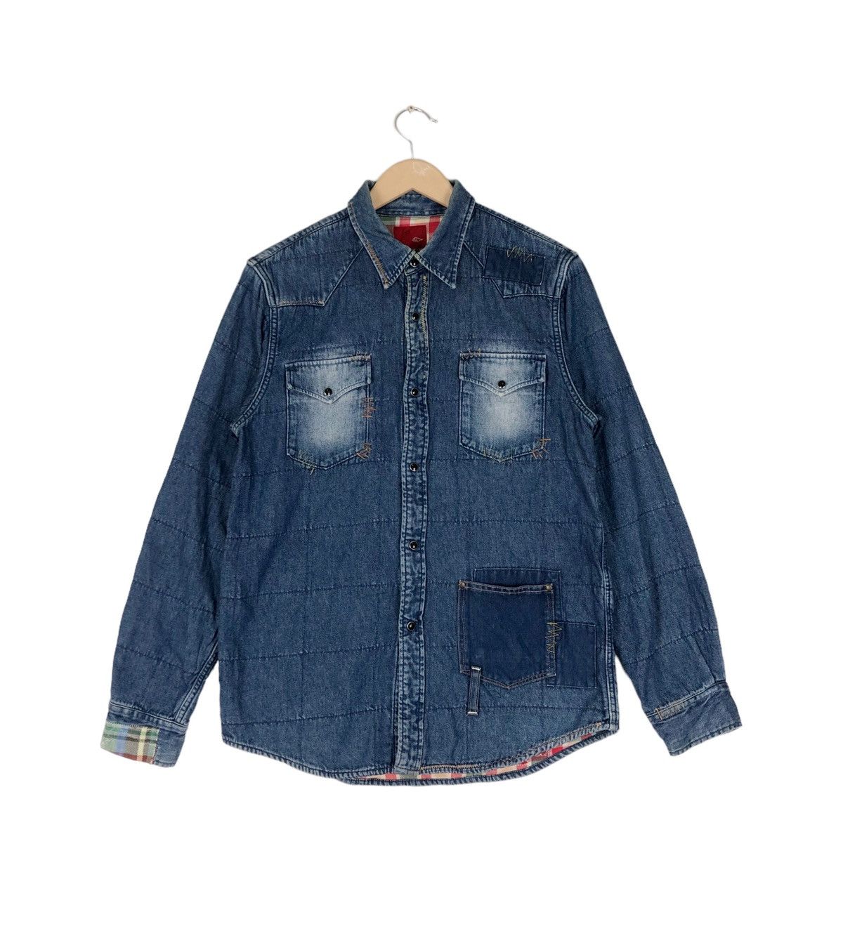 Kapital Gaijin Made Patchwork Inspire Kapital Denim Shirt Size US M / EU 48-50 / 2 - 2 Thumbnail
