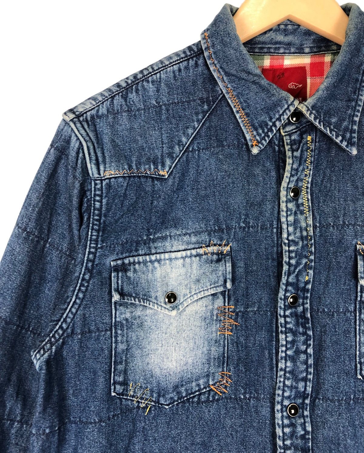 Kapital Gaijin Made Patchwork Inspire Kapital Denim Shirt Size US M / EU 48-50 / 2 - 8 Thumbnail