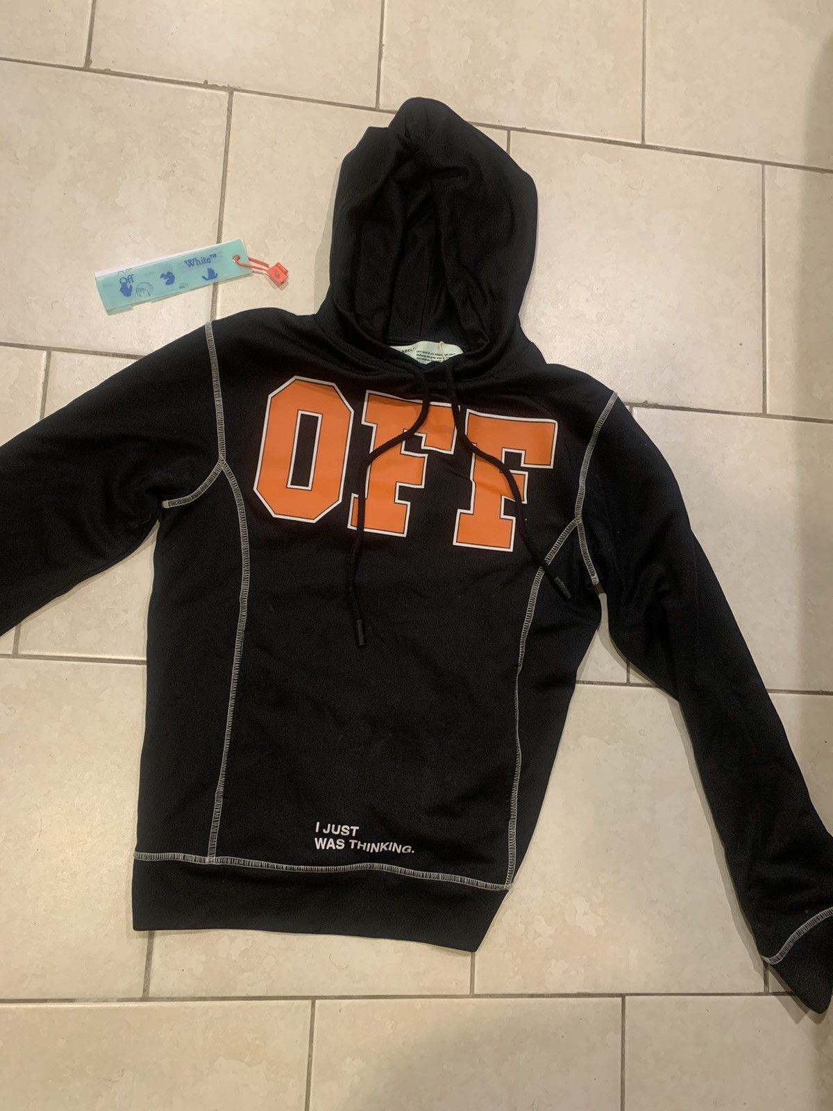 Off white i was just thinking hoodie sale