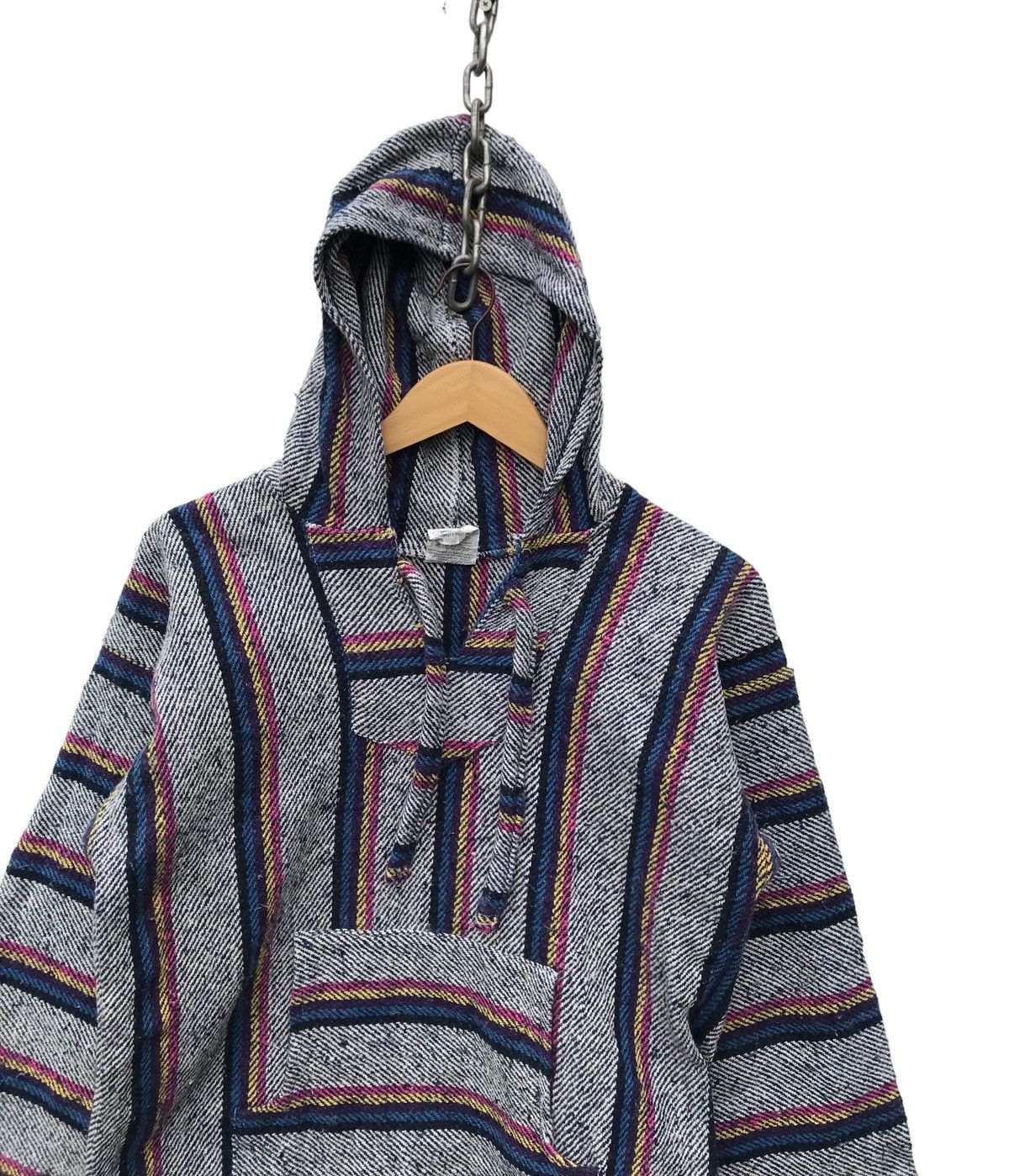 Native Vintage Navajo Hoodie Baja Native Mexican Jacket Size US S / EU 44-46 / 1 - 4 Thumbnail