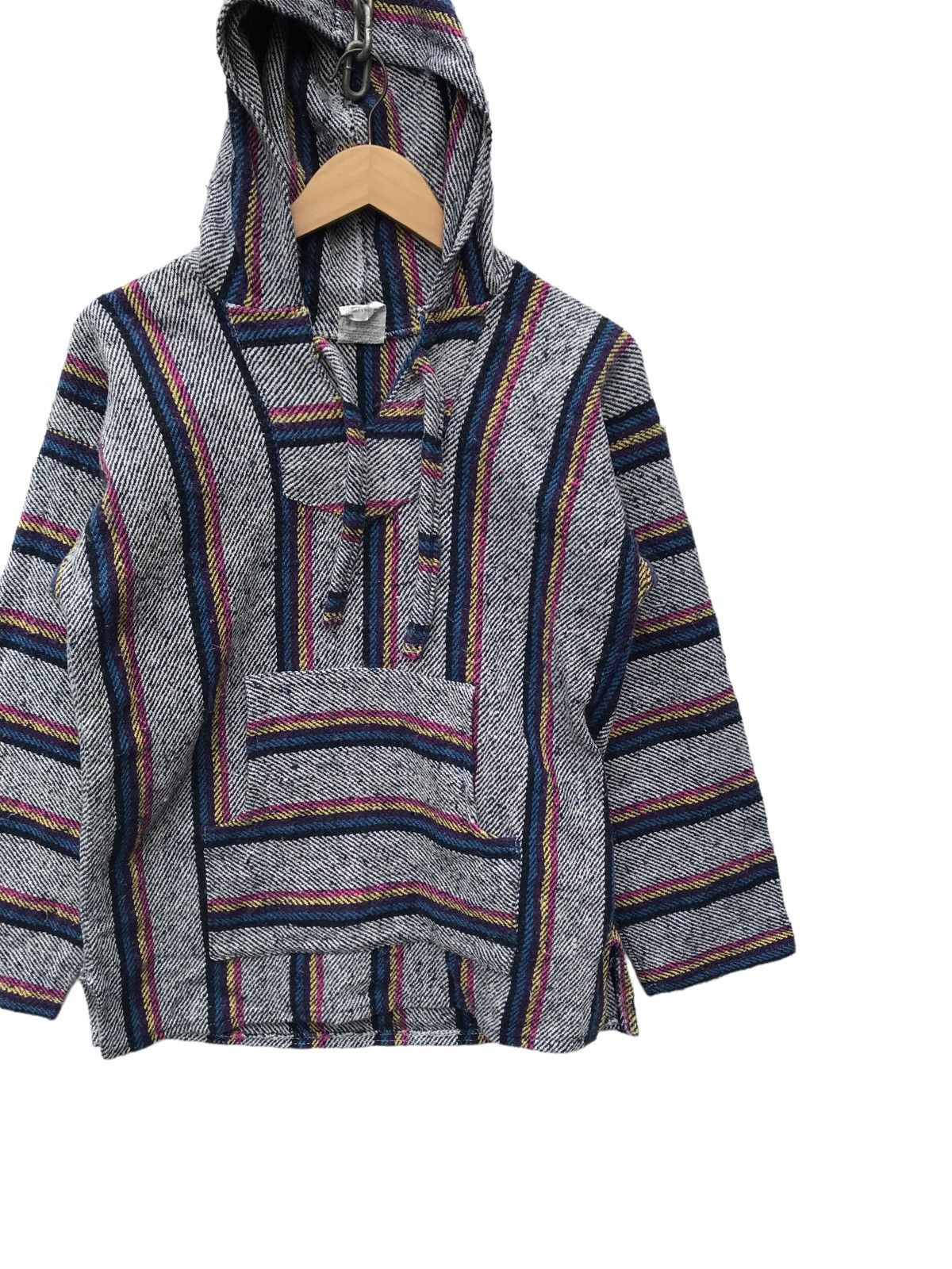 Native Vintage Navajo Hoodie Baja Native Mexican Jacket Size US S / EU 44-46 / 1 - 5 Thumbnail