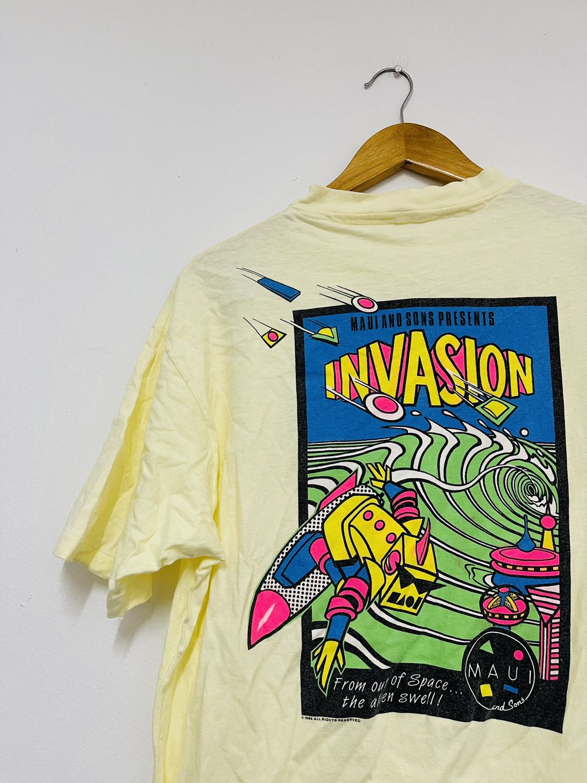 Vintage 80s Maui & Son “Invasion 1986 Surf st1