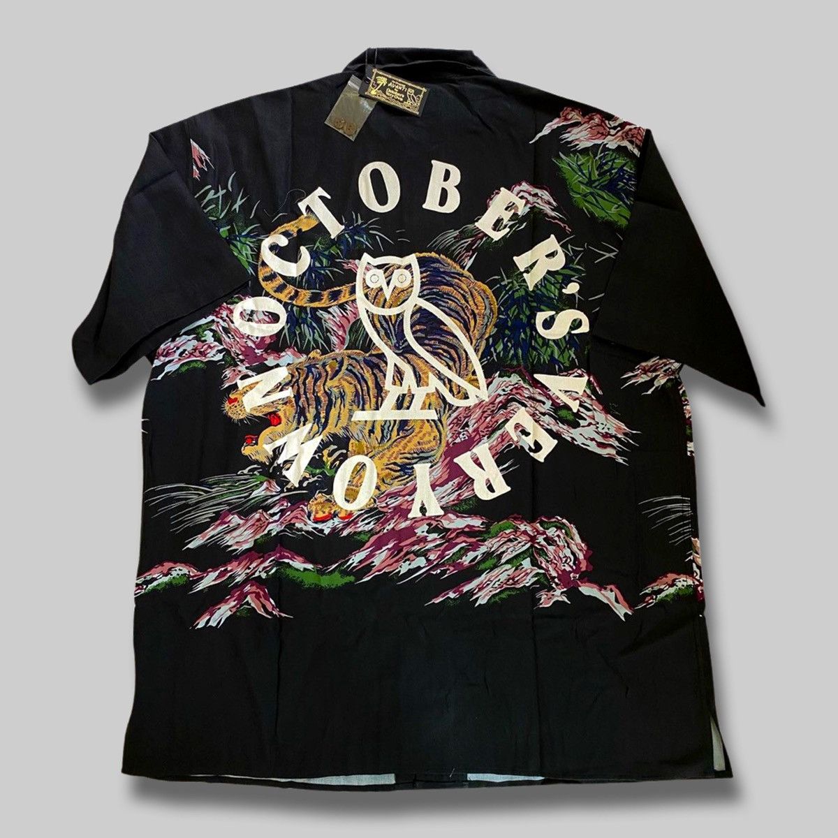 Drake OVO x Avanti Silk Shirt Black Button Down Hawaiian Size US S / EU 44-46 / 1 - 1 Thumbnail